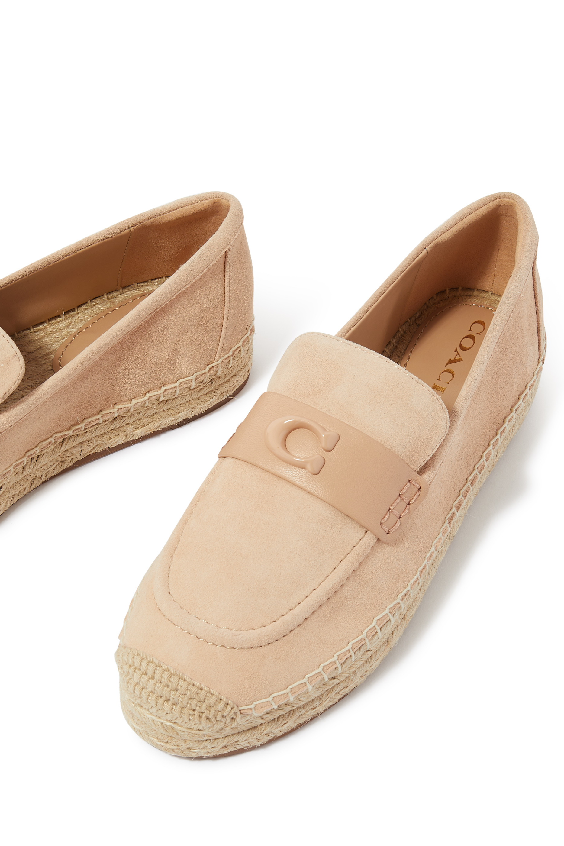 Camilla Monogram Suede Espadrilles