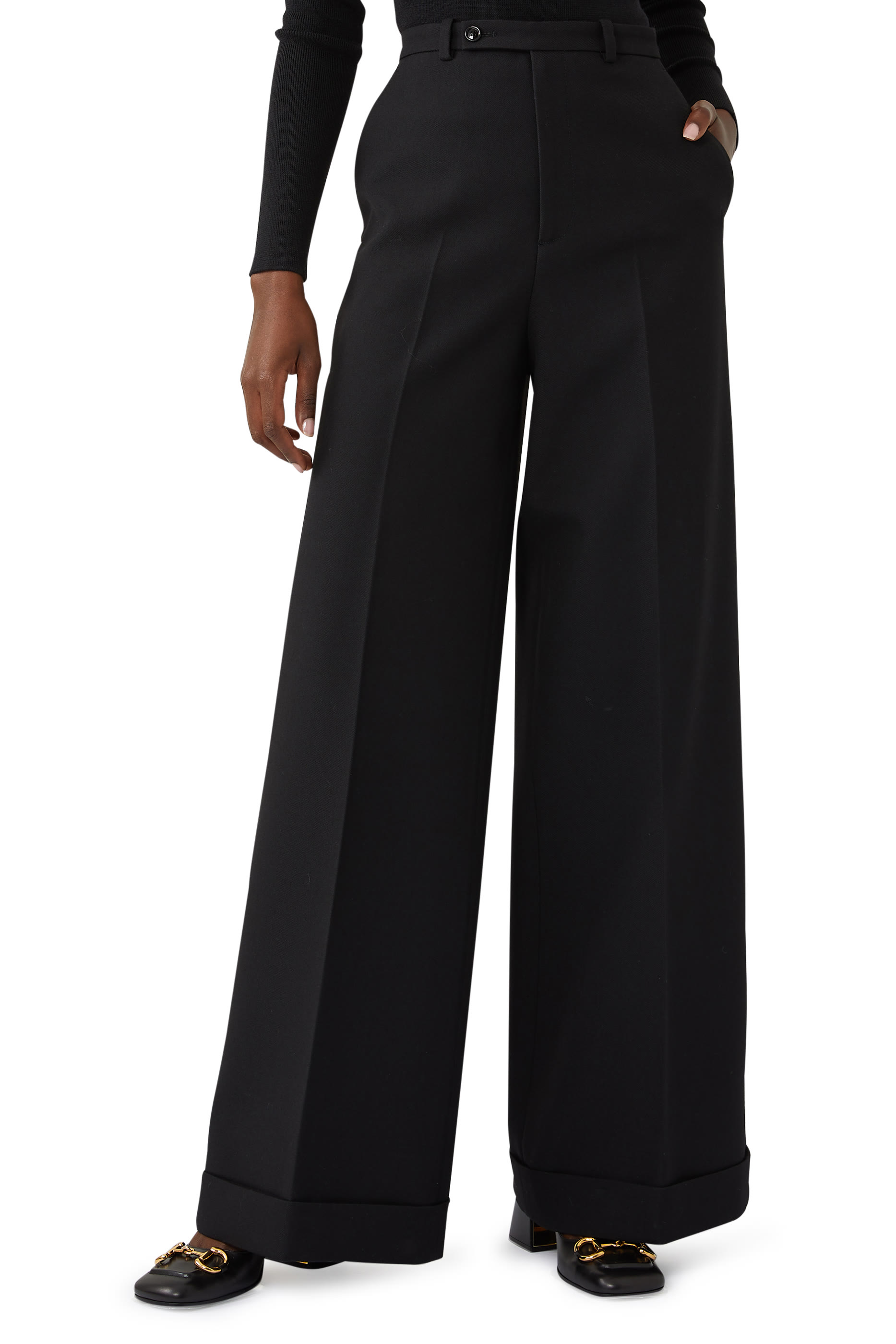 Pleated Wool Pants