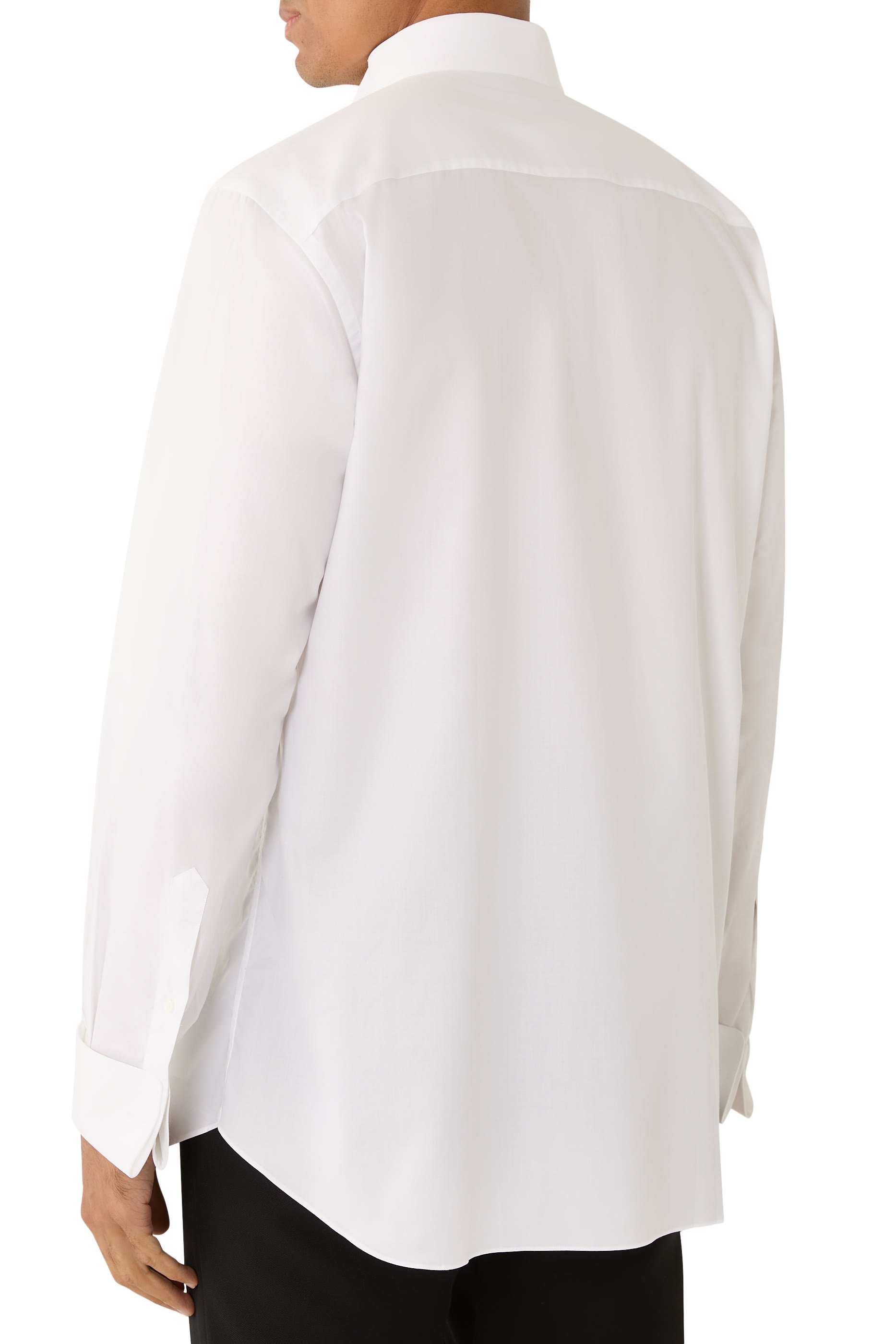 Curved Hemline Long Sleeves Shirt
