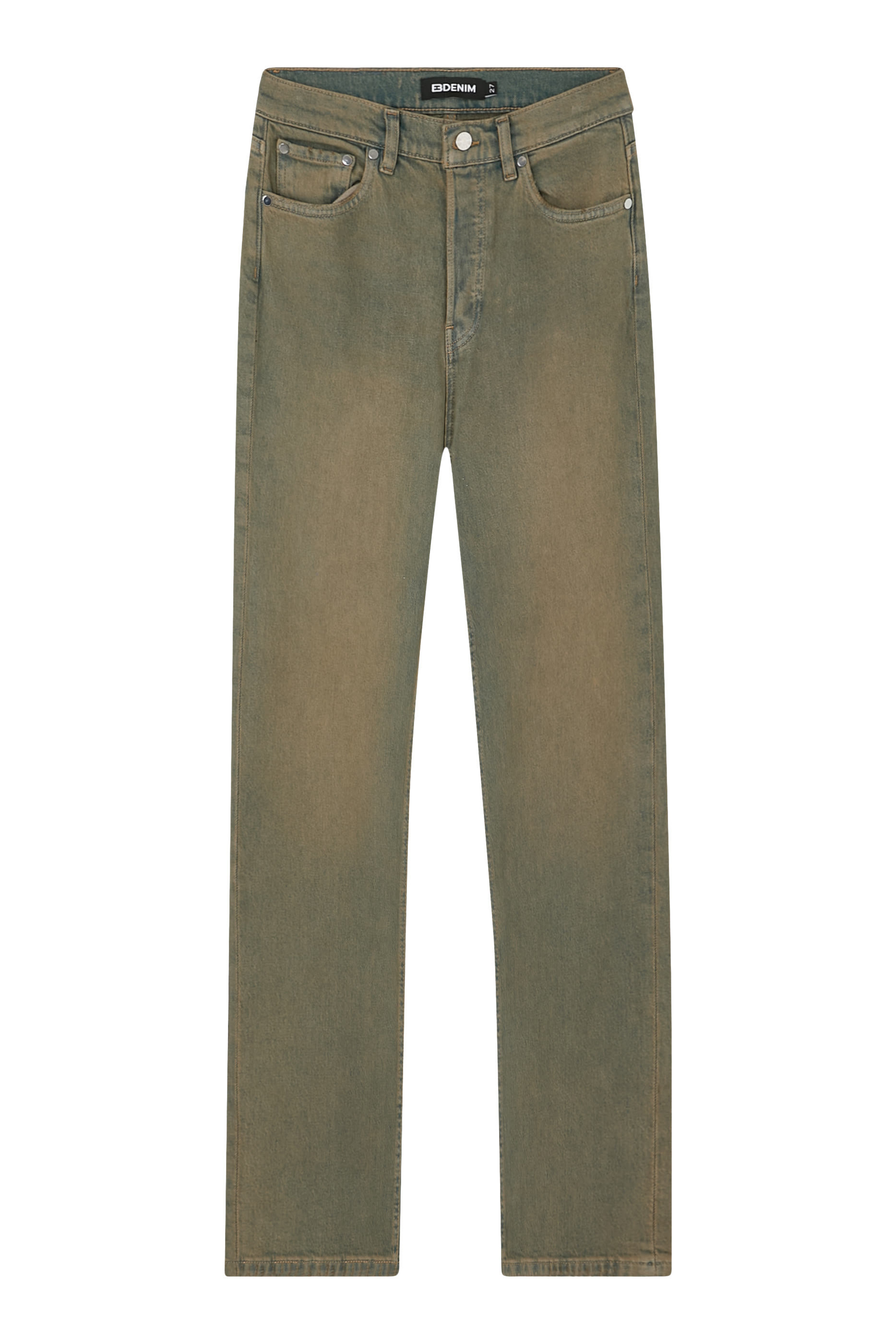 High-Rise Straight Jeans