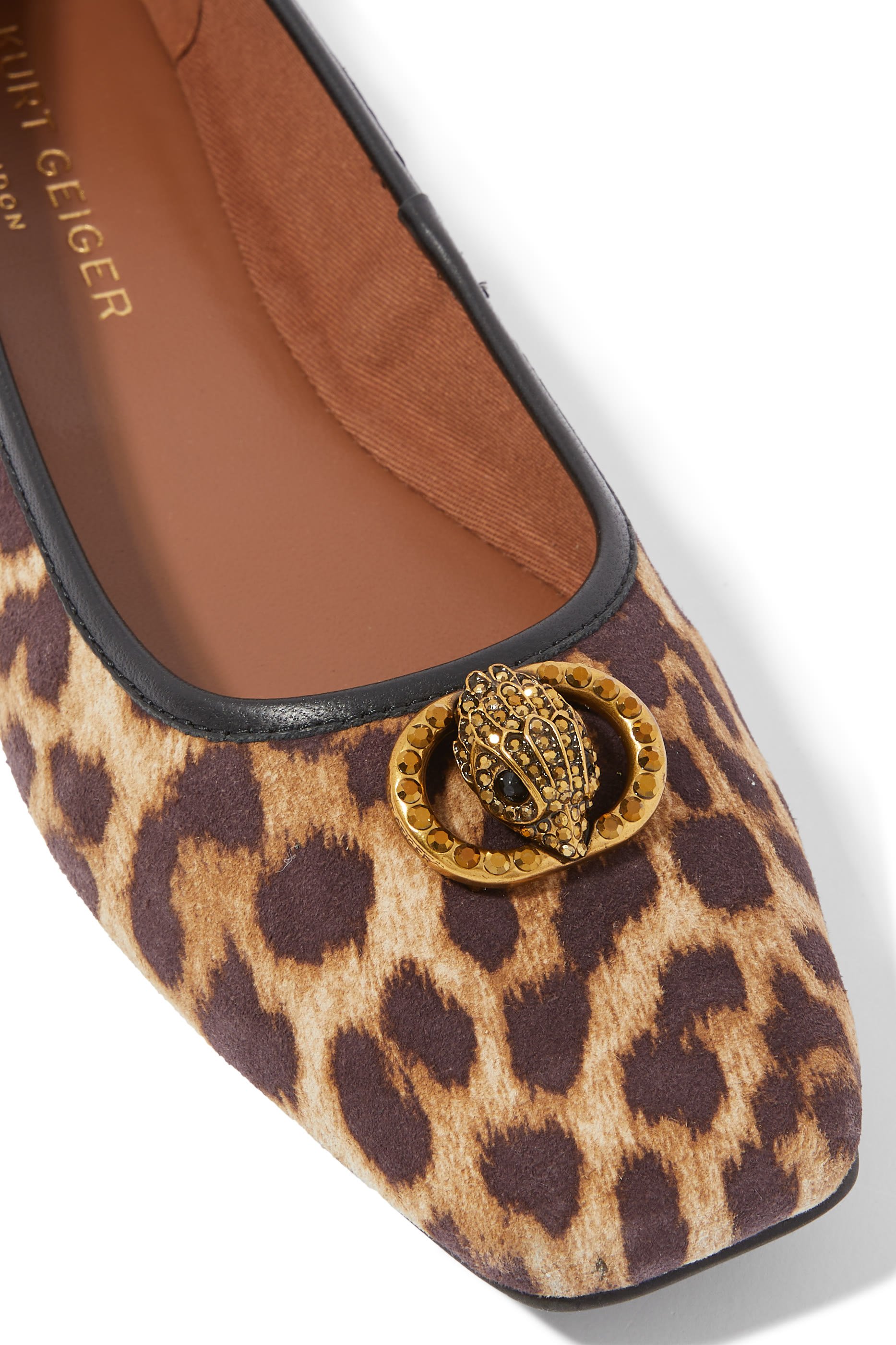 Chelsea Leopard Print Square Toe Ballet