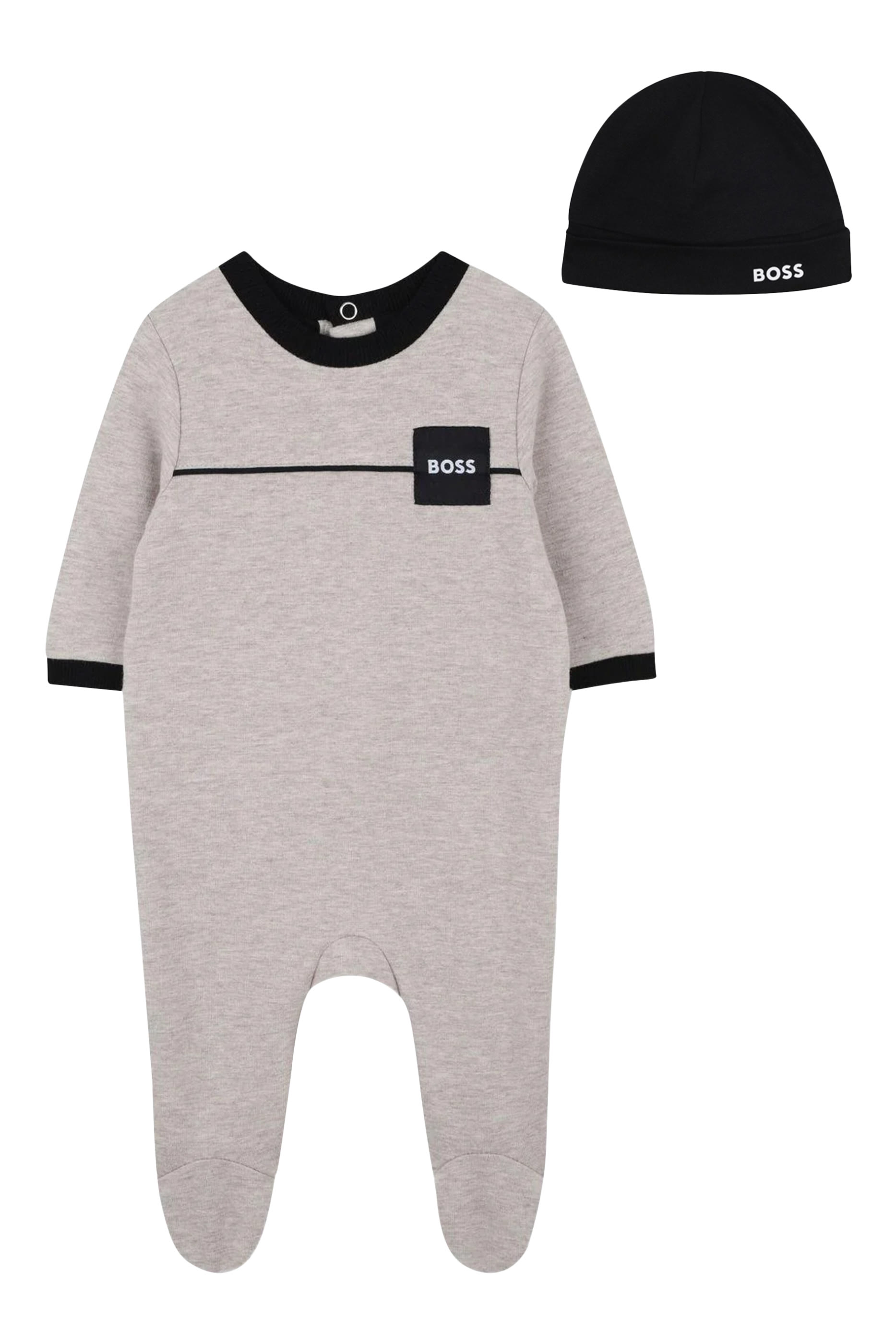 Kids Gift-Boxed Sleepsuit and Hat Set