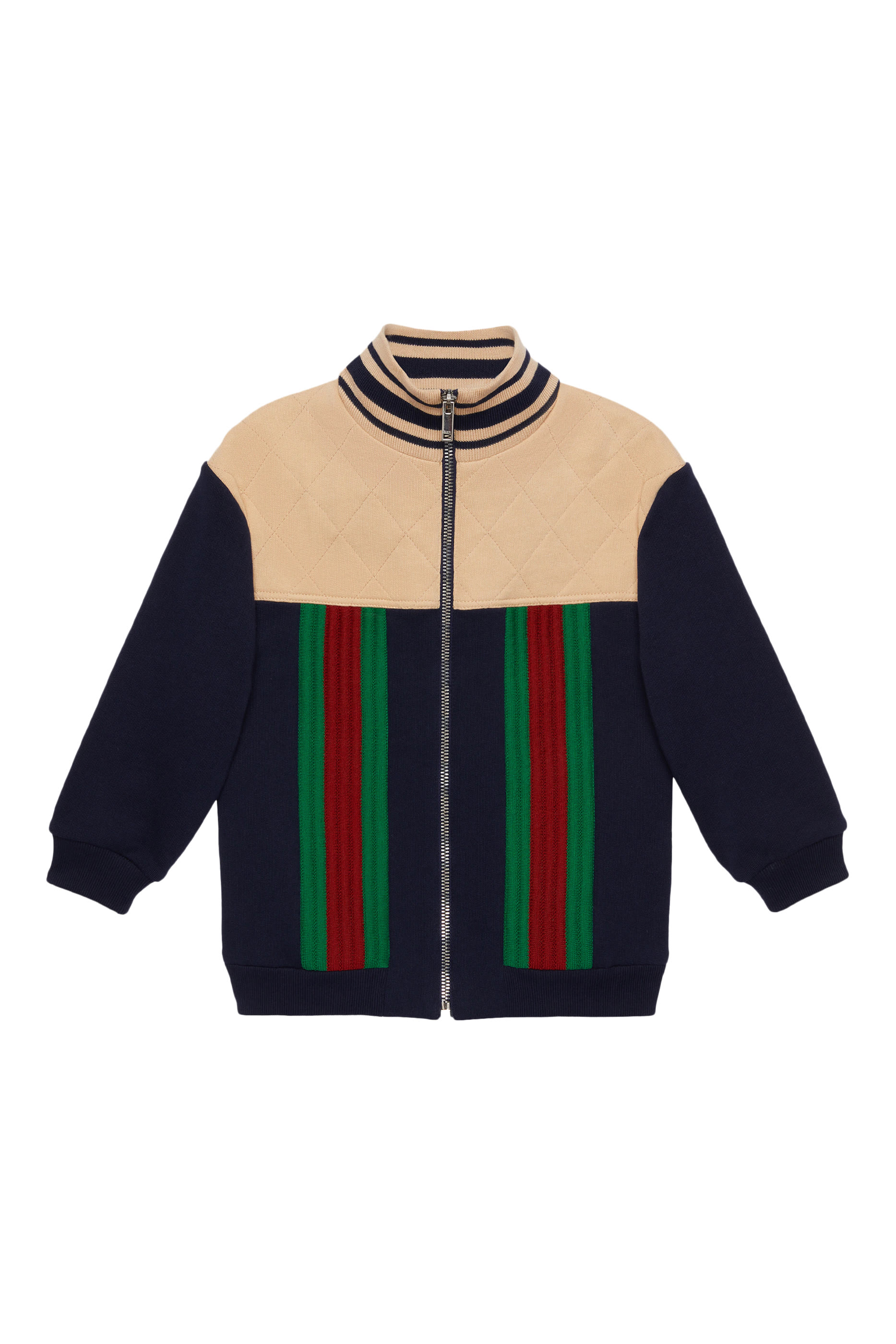 Kids Felted Cotton Zip Jacket