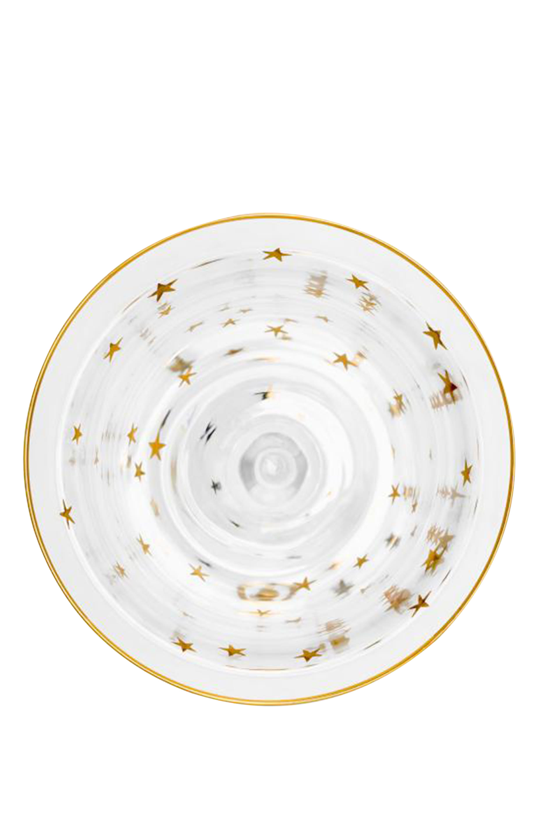 Stars Gold Flute Glass