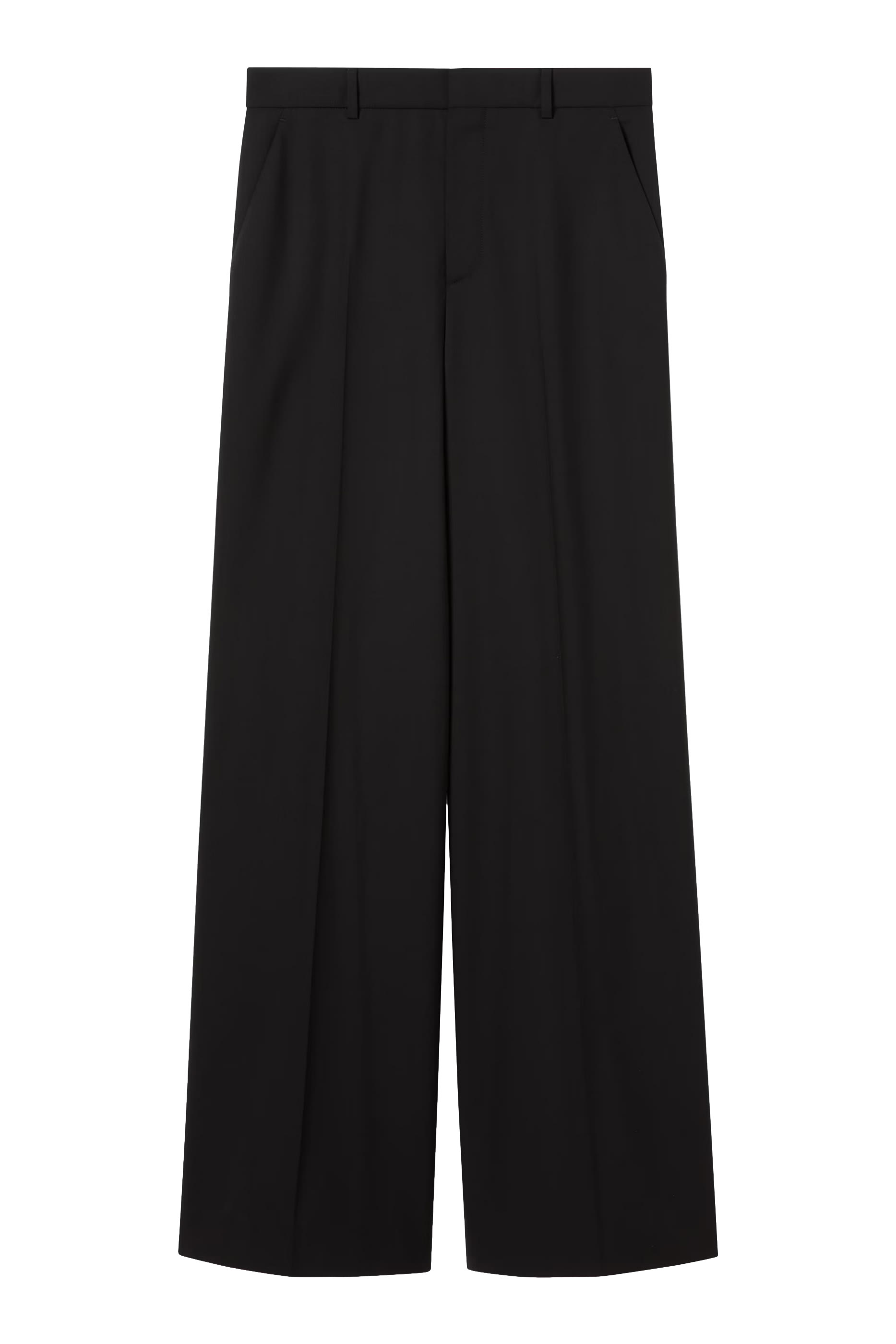 Light Wool Pants with Embroidery