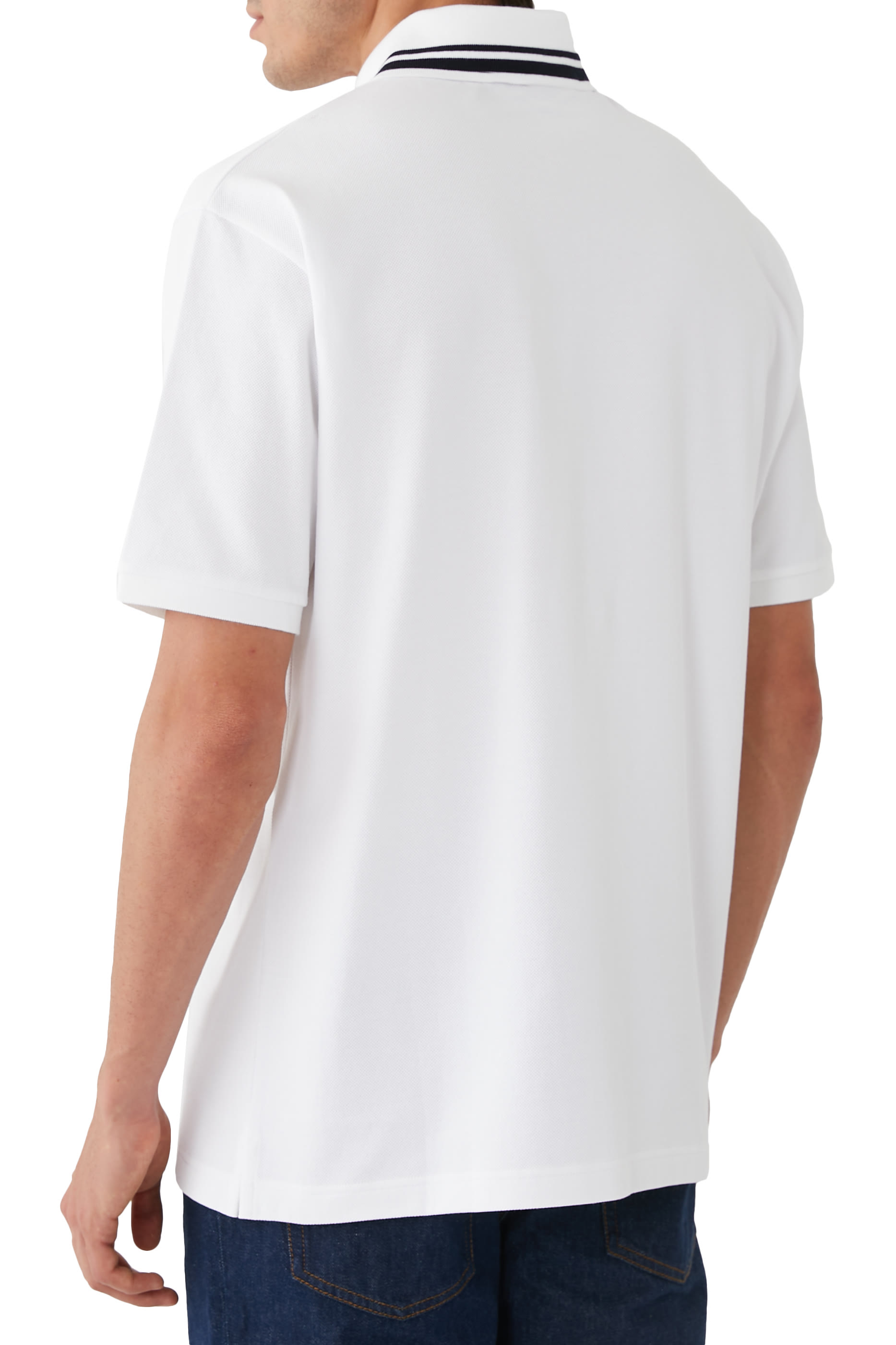 Logo-Print Cotton Polo Shirt