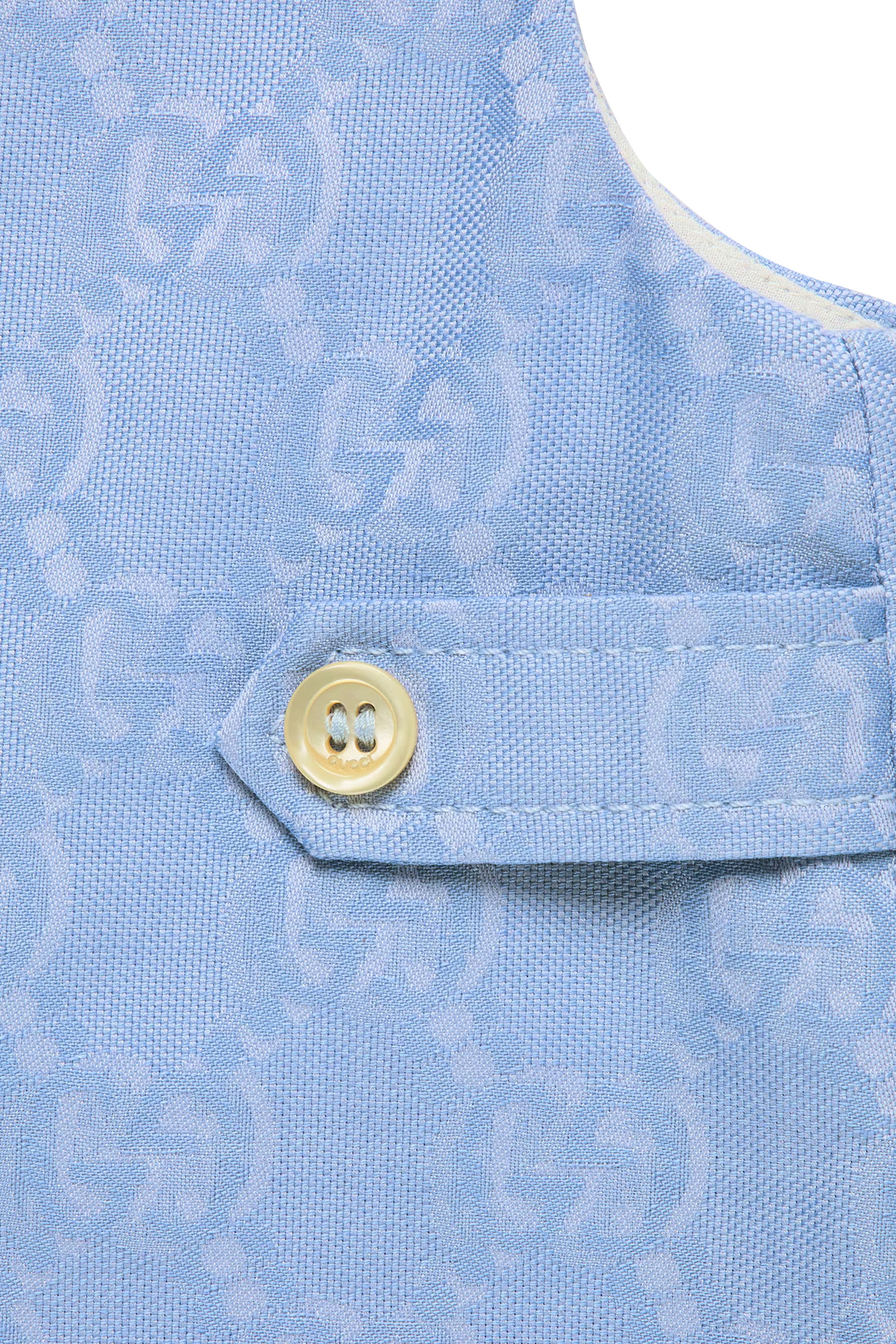 Kids Cotton Overall with GG Shadow