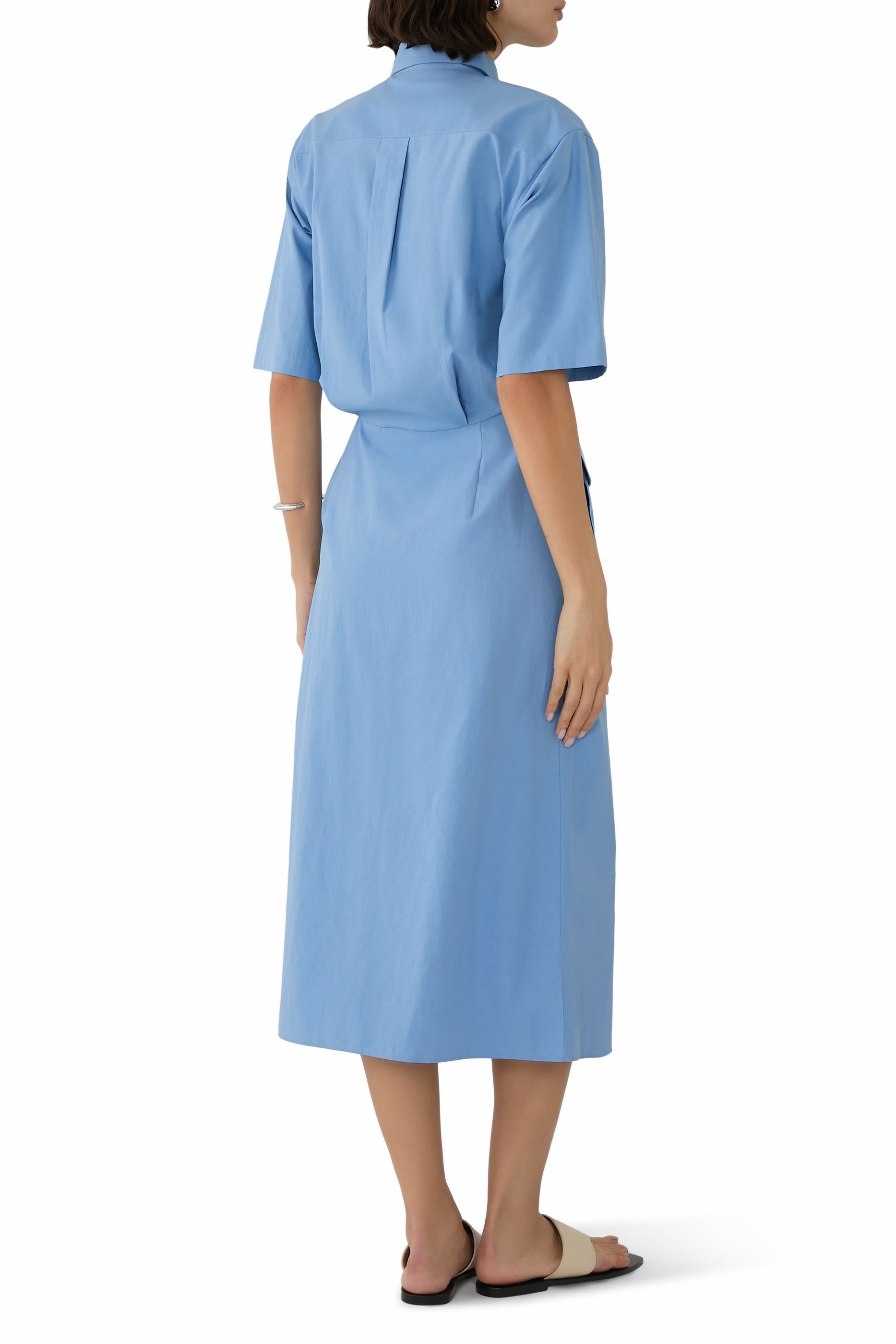 Washed Finx Twill Shirt Dress 