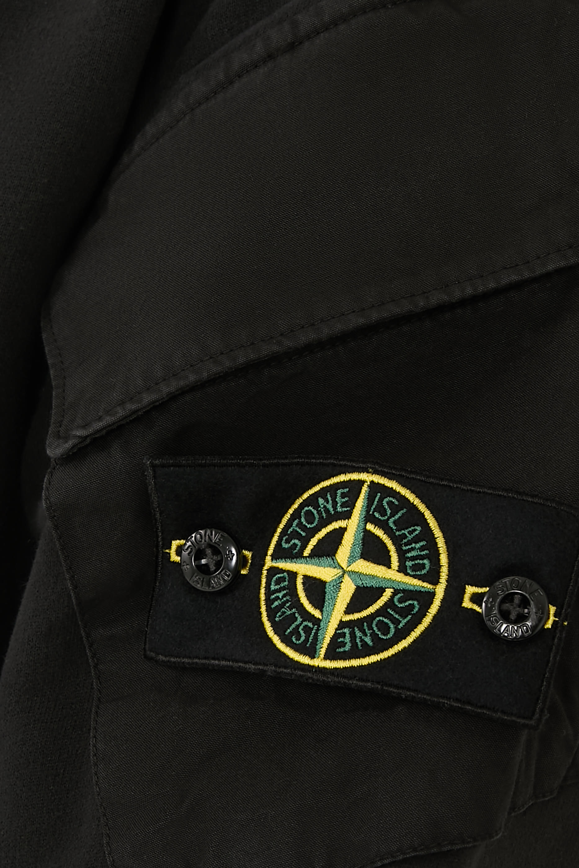 Brushed Organic Cotton Fleece Crewneck Sweatshirt with Sleeve Pockets