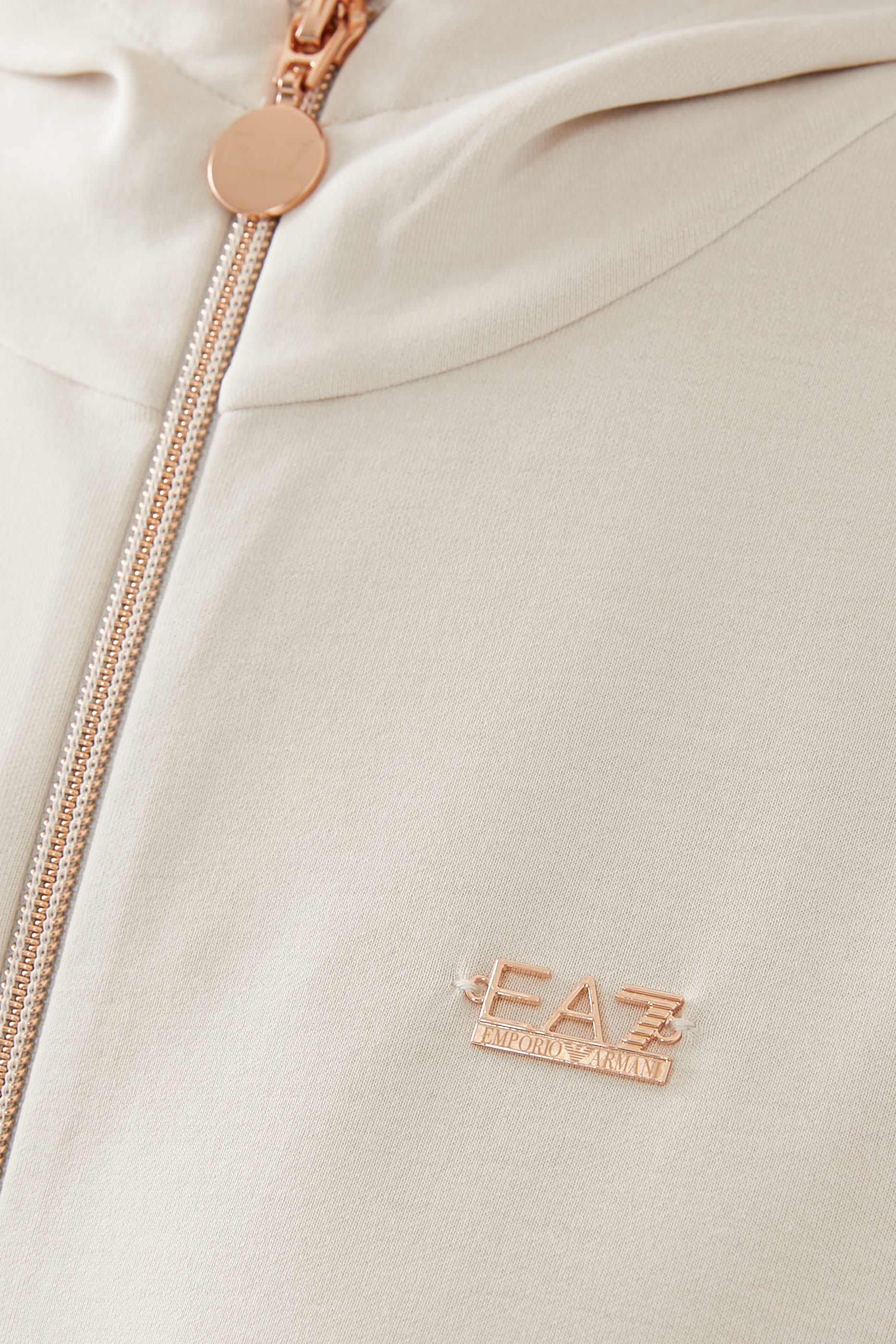 EA7 Logo Zip-Up Hoodie