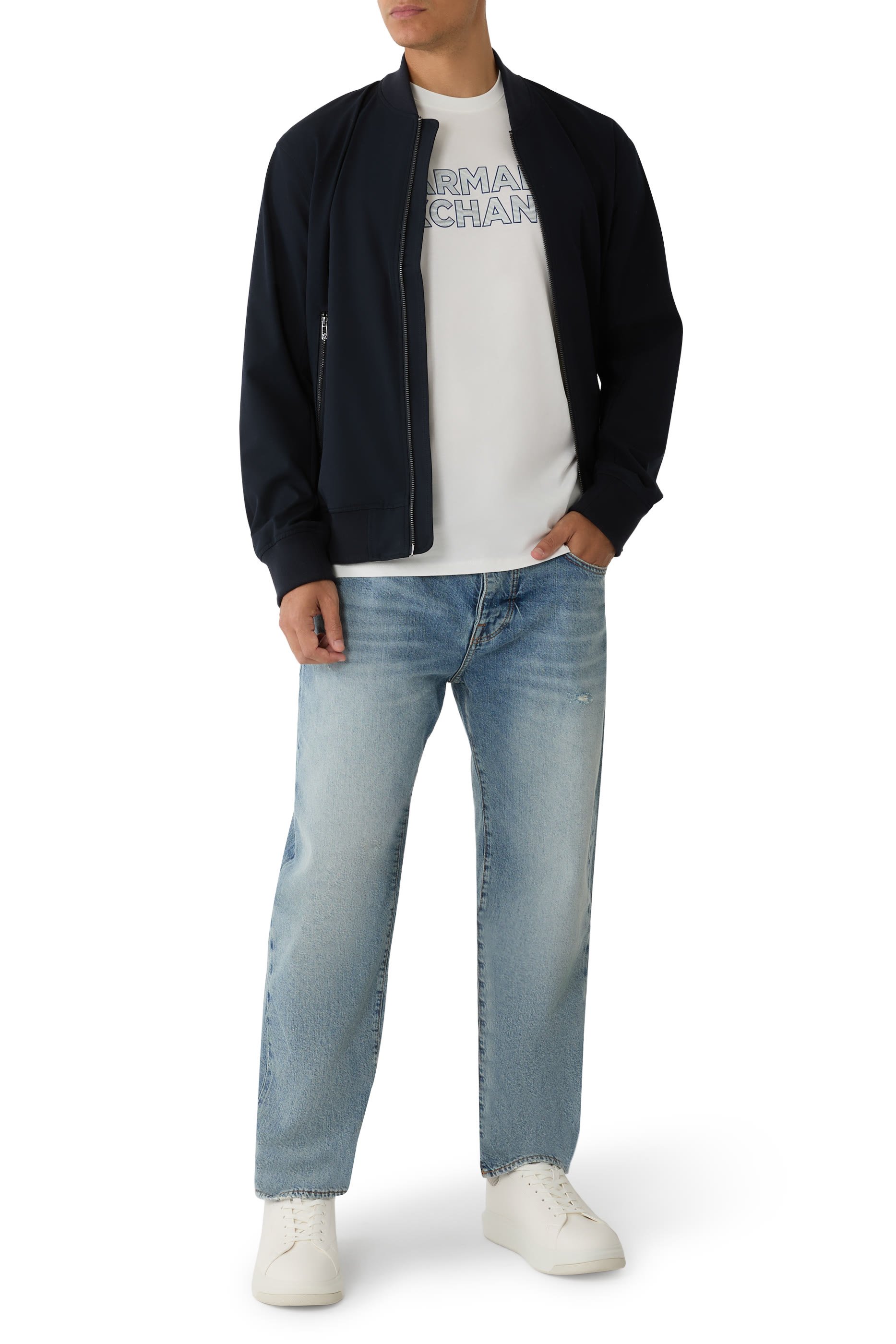 Loose-Fit Tapered Denim Jeans