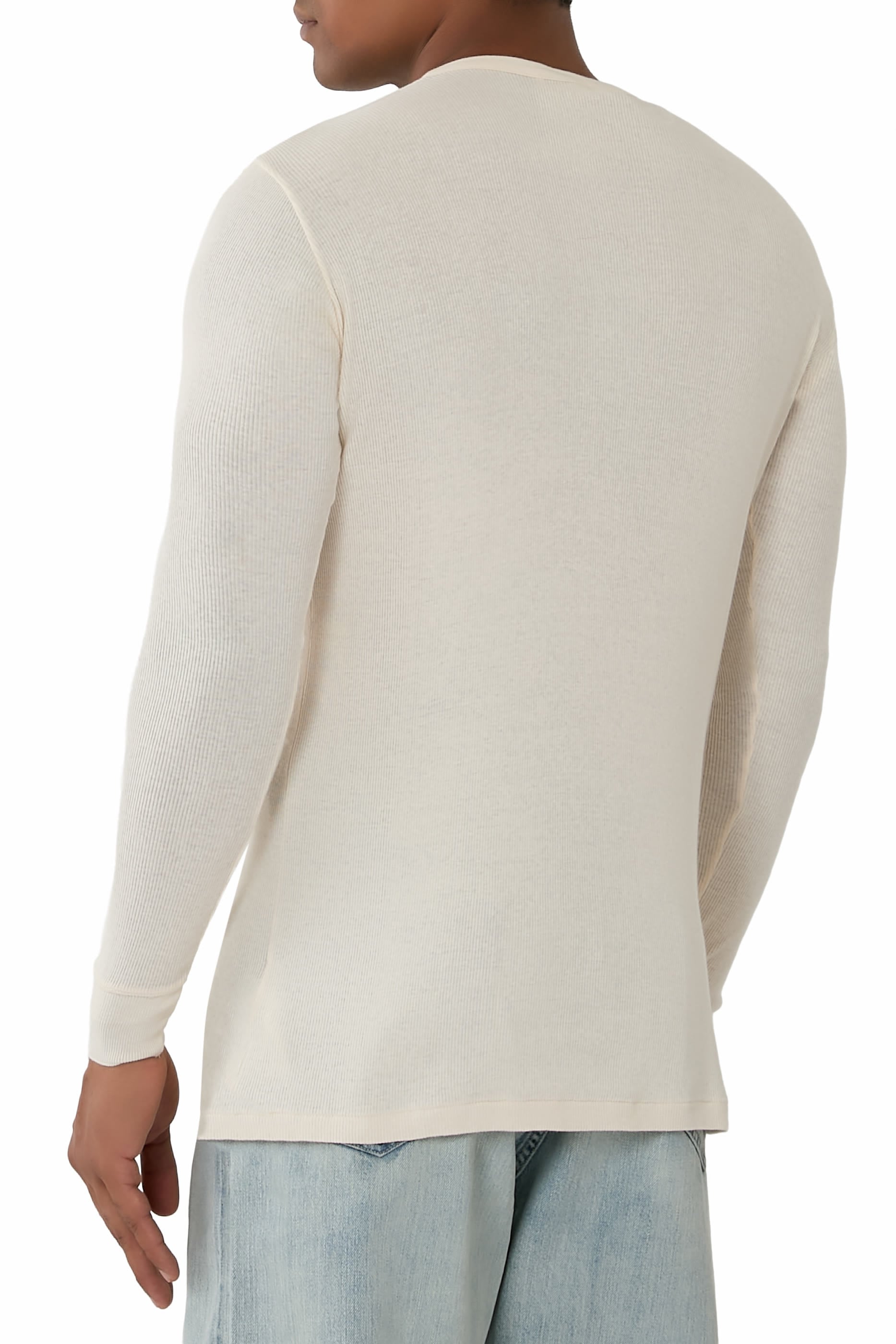 Organic Soft Rib Henley Neck Polo