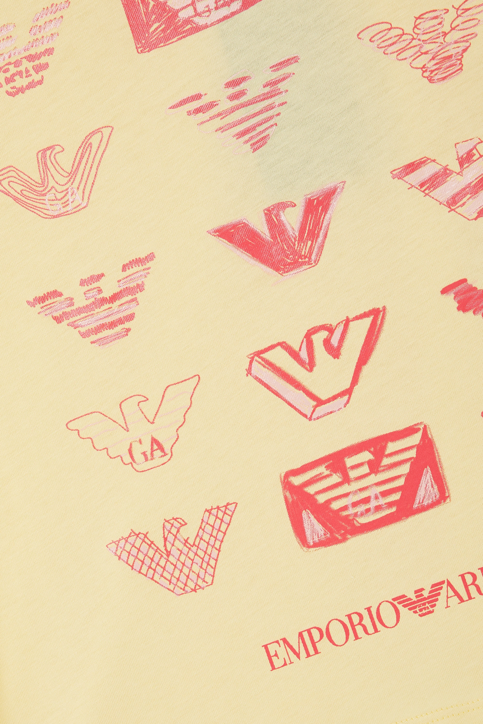 Kids Logo Print T-Shirts, Set of 2