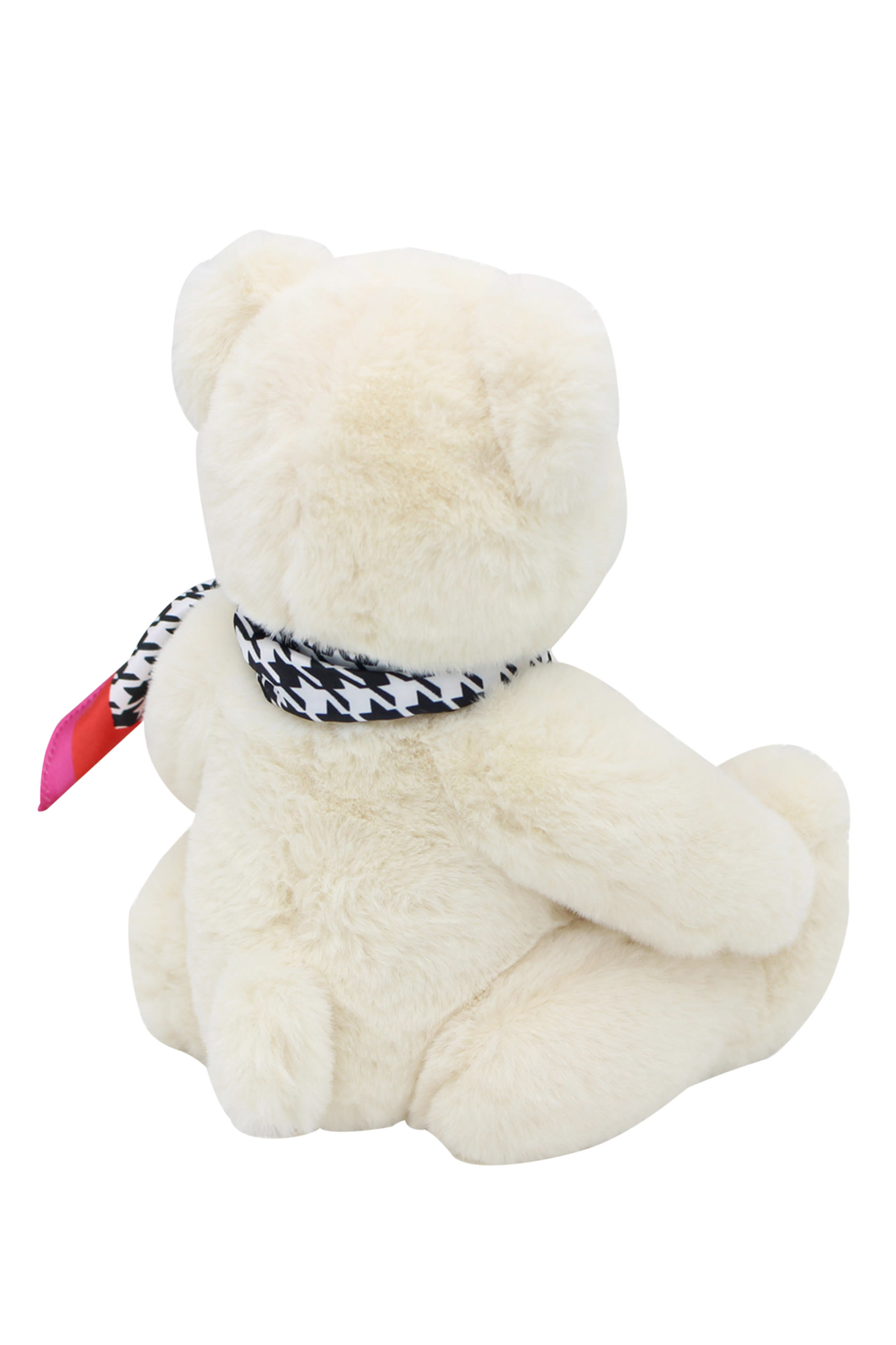 Teddy Bear with Houndstooth Scarf