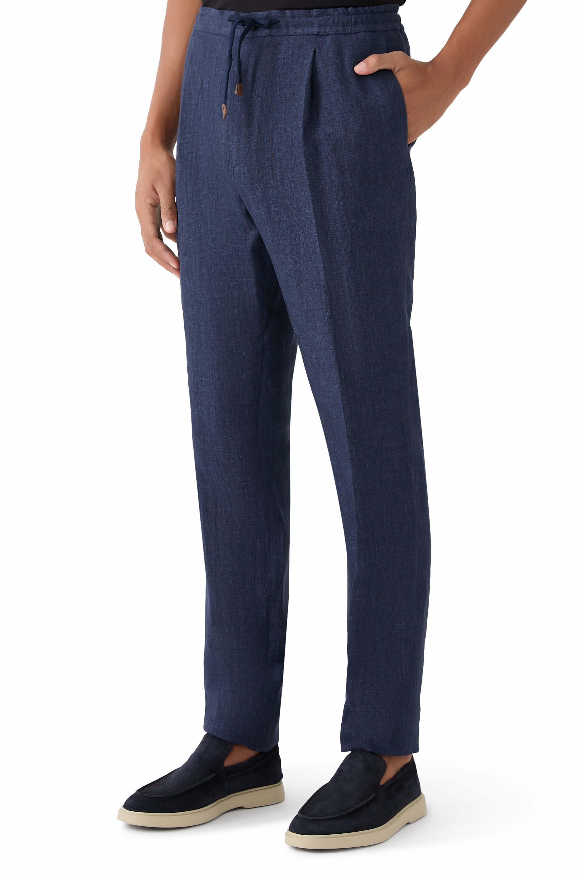 Incotex Tapered-Fit Wool Seersucker Pants