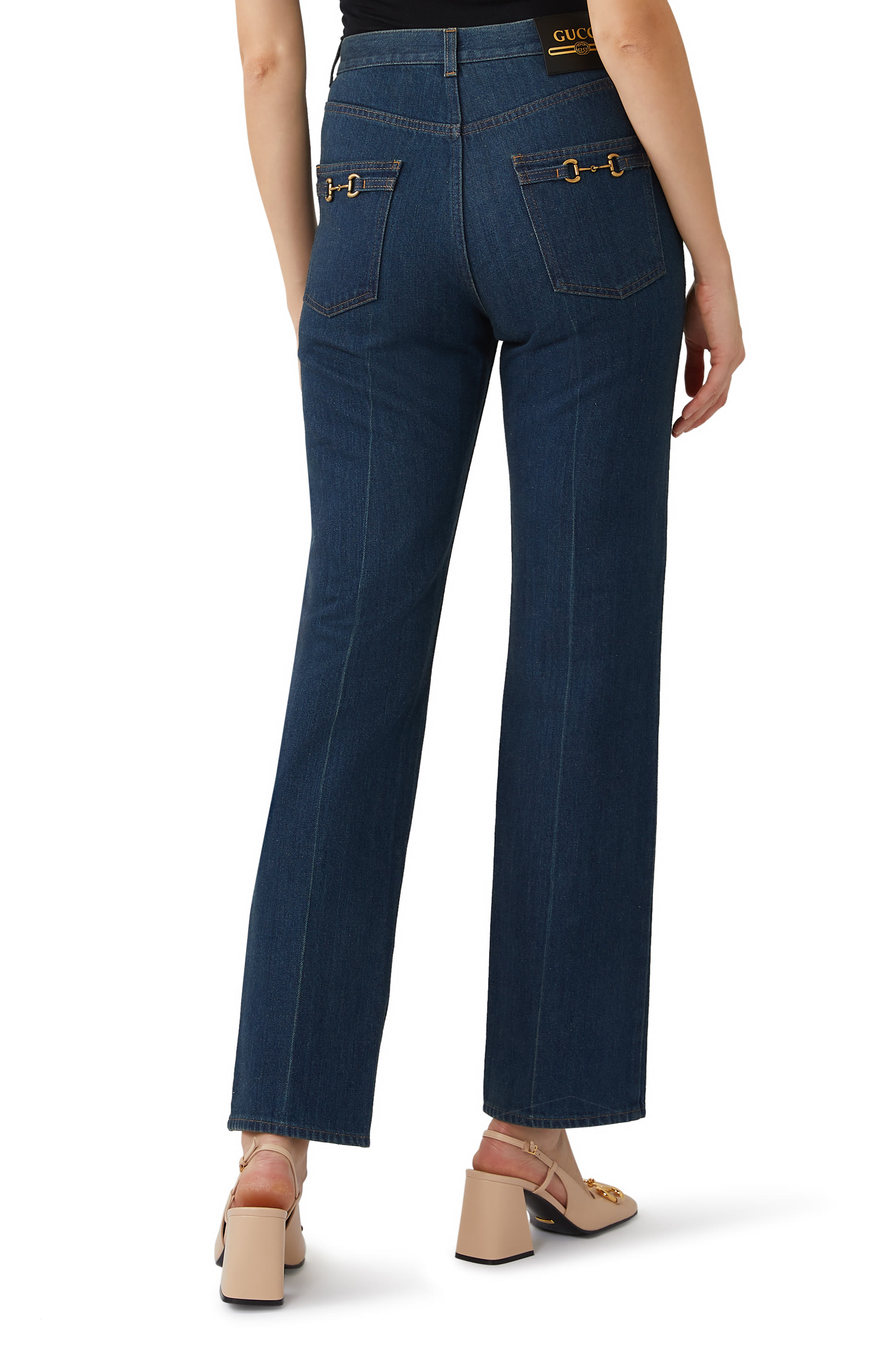 Horse-bit Logo Jeans