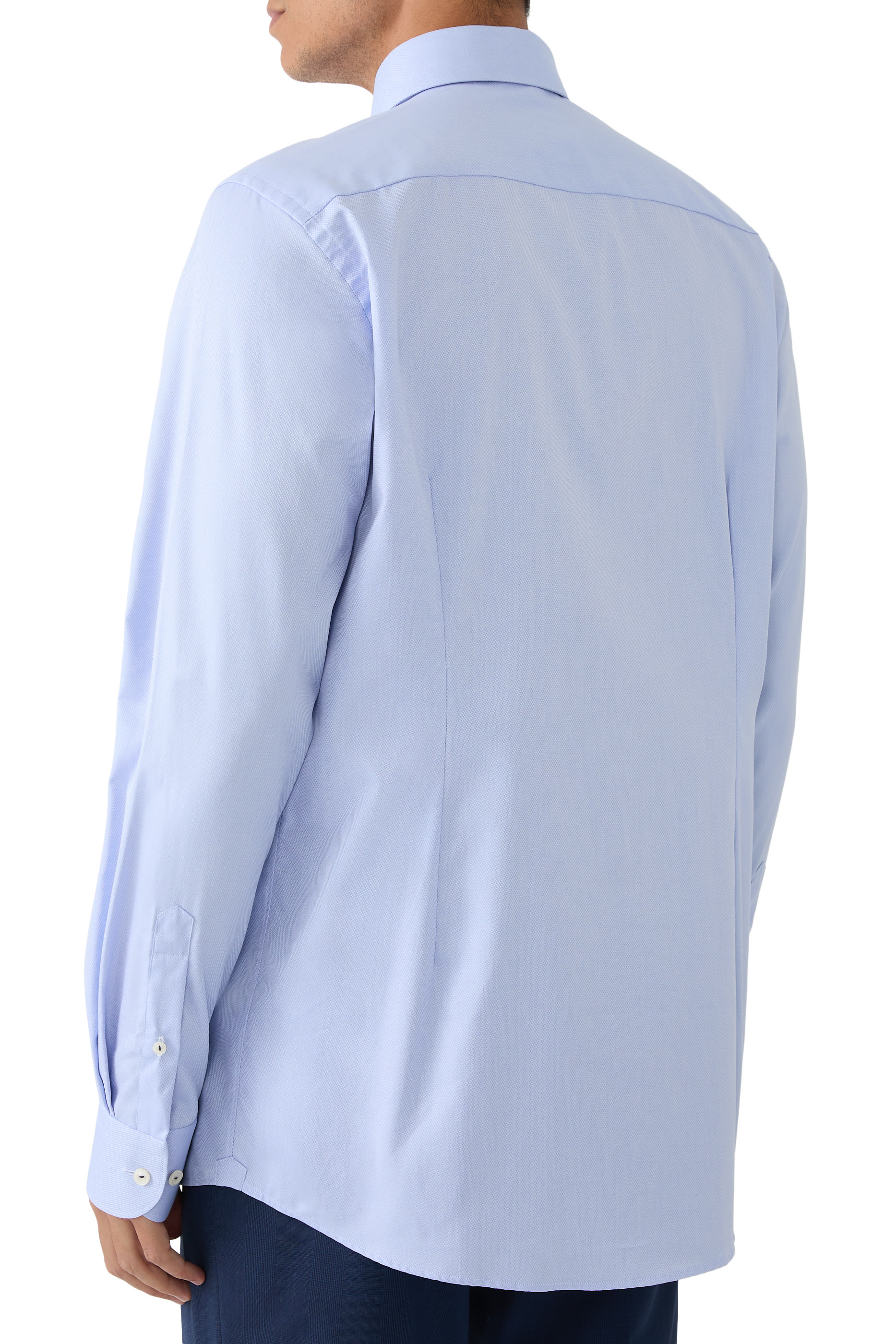 Semi Solid Signature Dobby Shirt