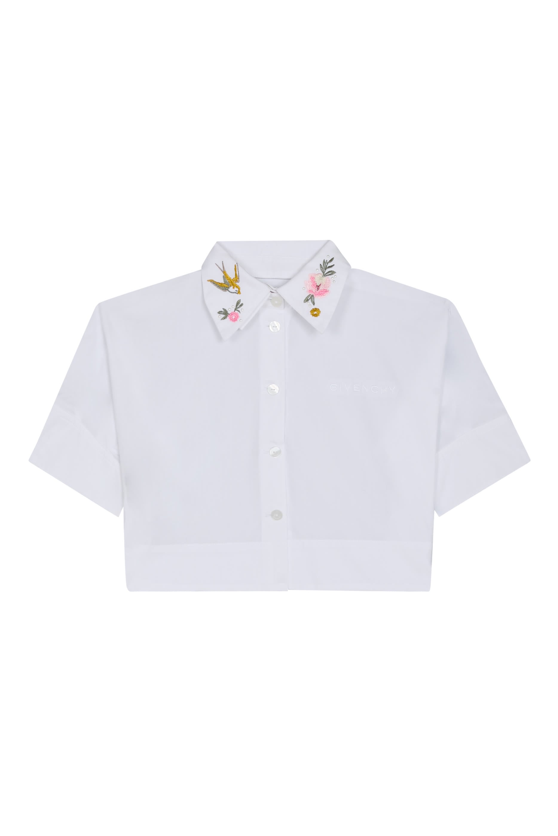 Kids Embroidered Collar Shirt