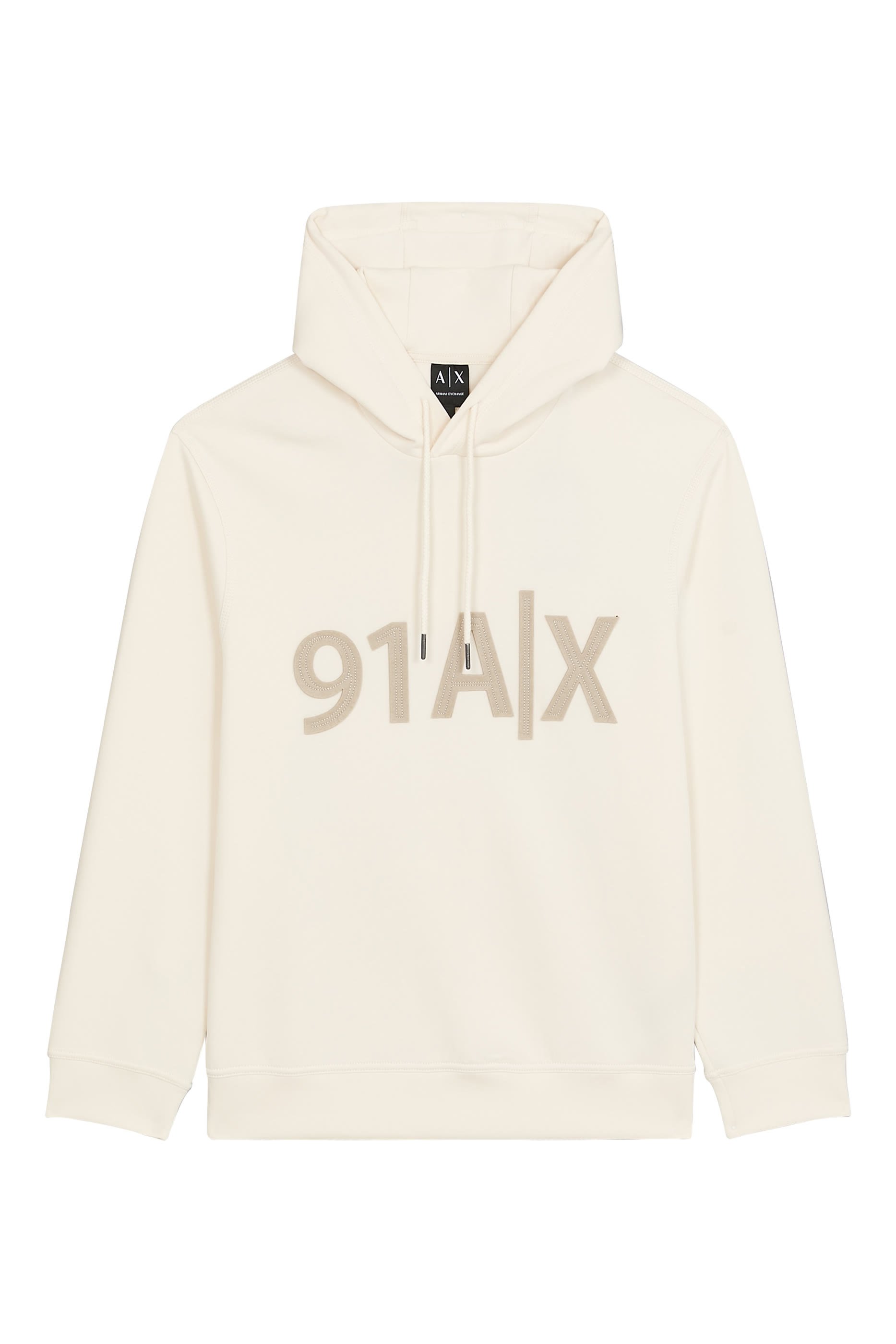 AX Logo Cotton-Jersey Hoodie