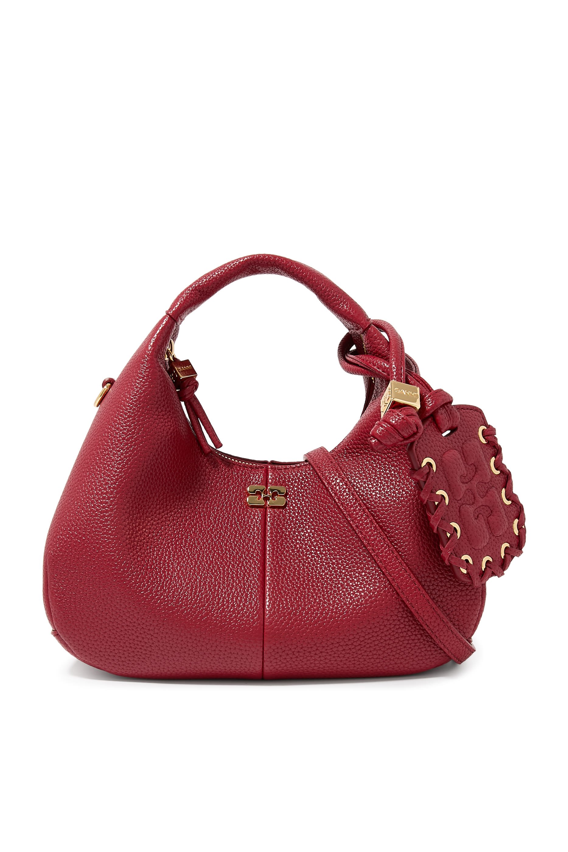 Grained Mini Hobo Bag