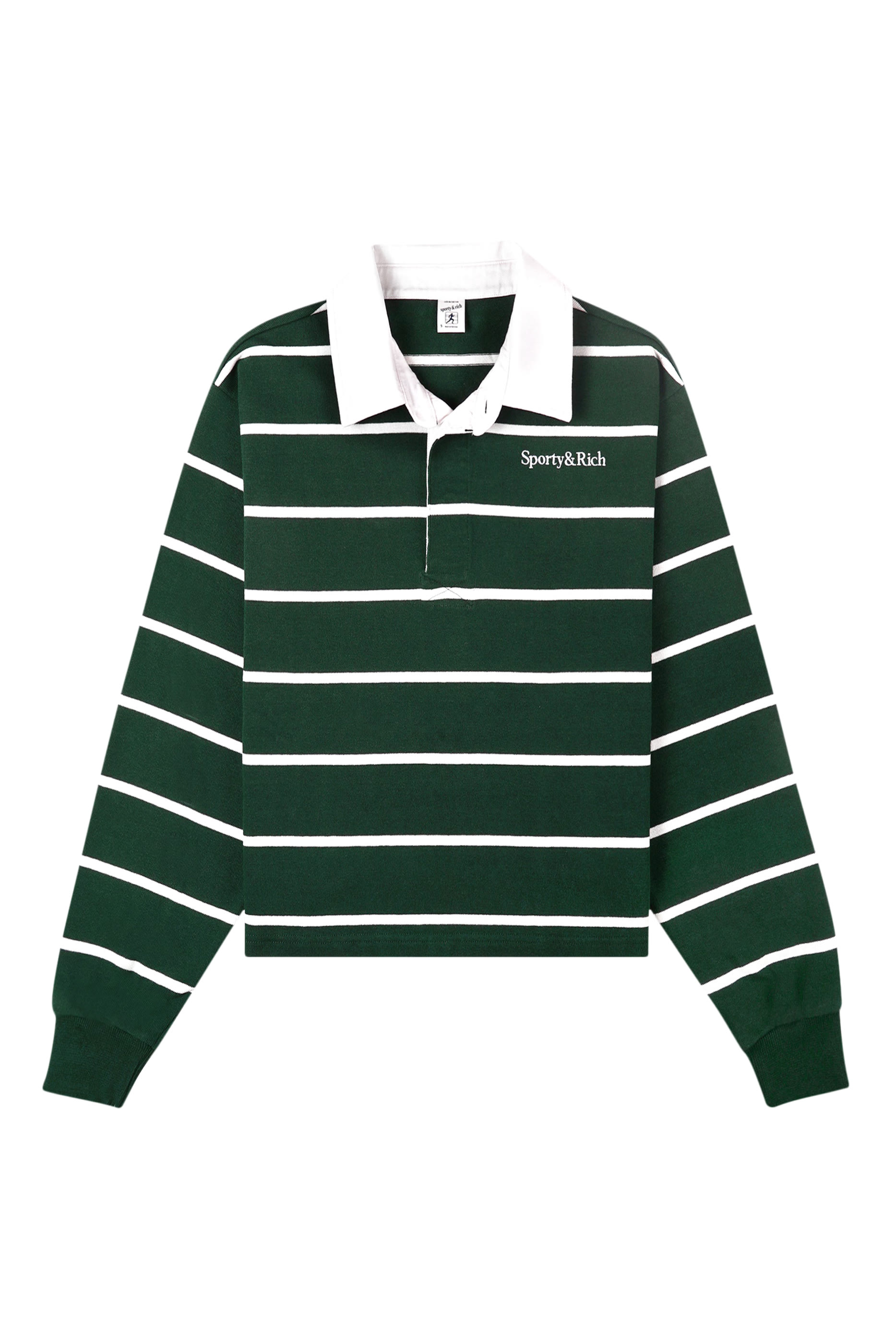 Serif Logo Cropped Rugby Polo