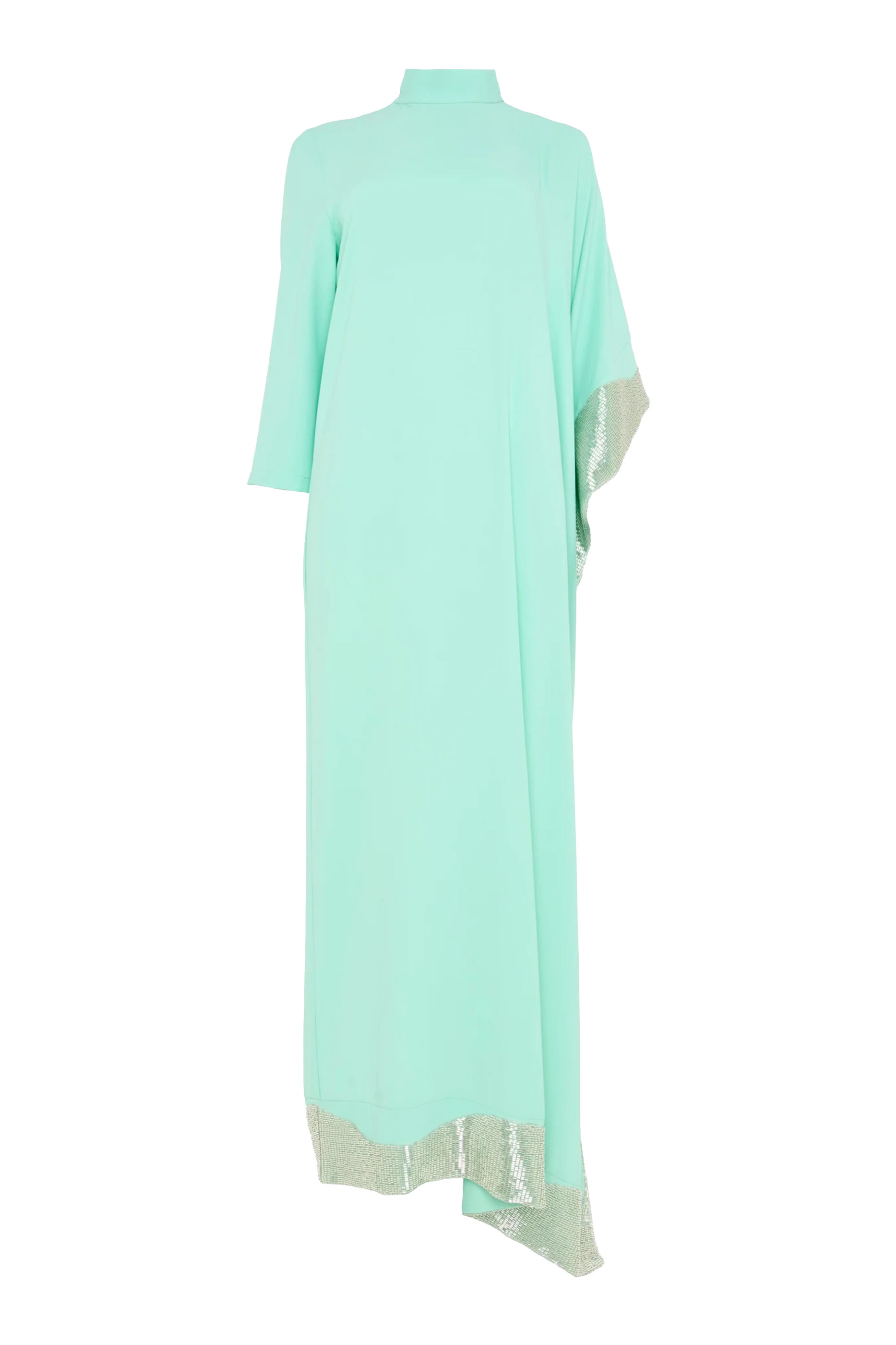 Asymmetric Embroidered Kaftan