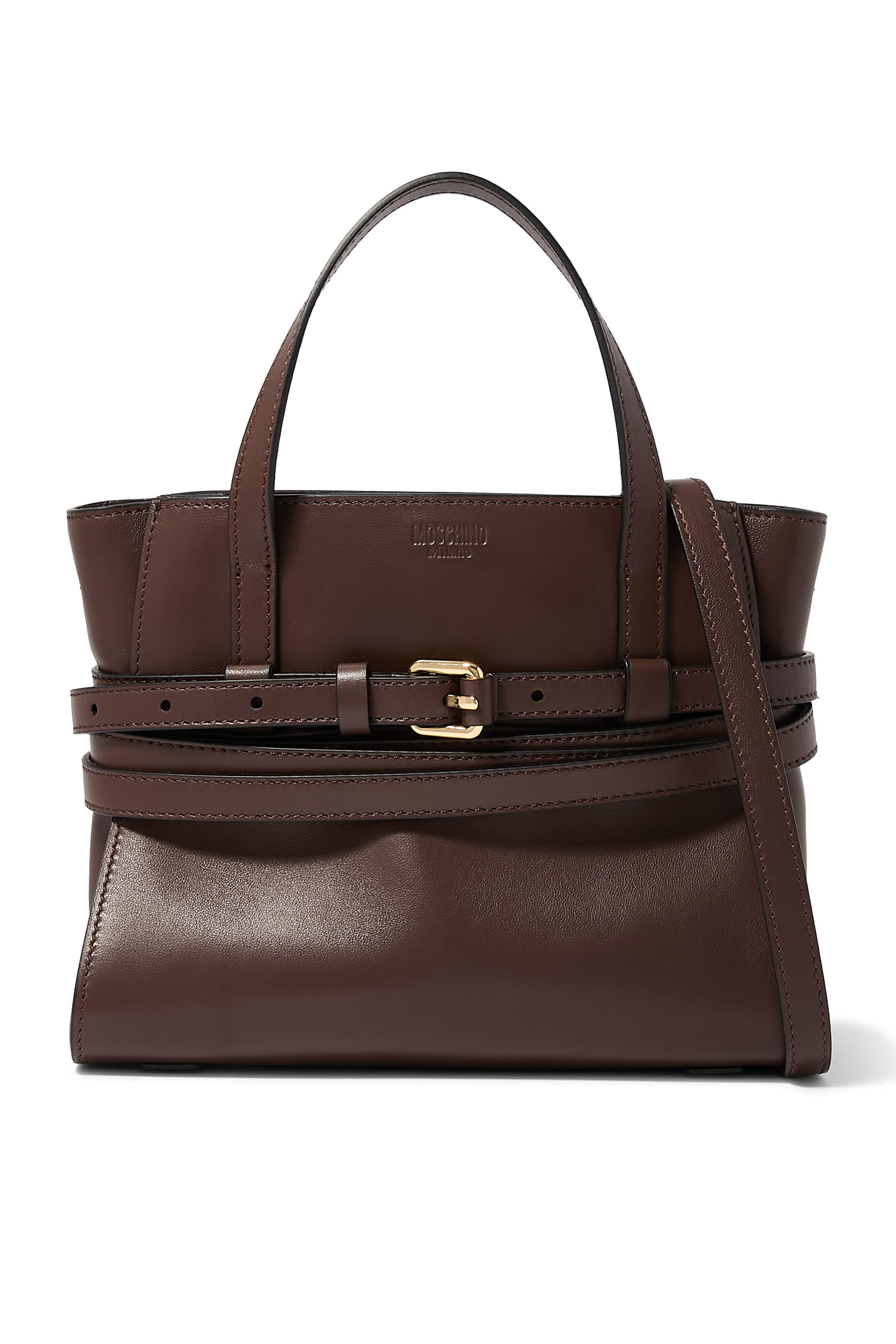 Tie Me Buckle-Strap Small Tote Bag