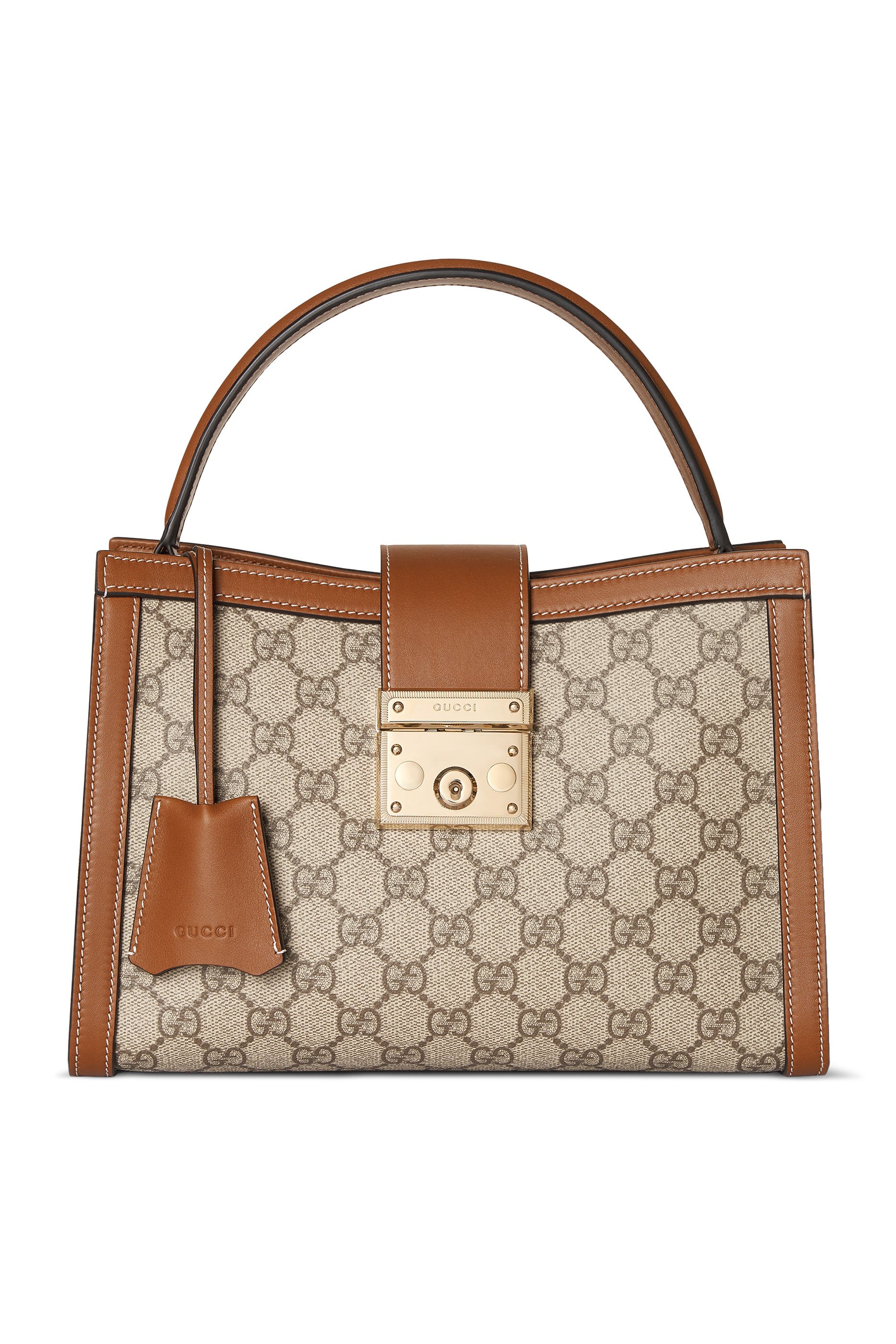  Padlock Medium Top Handle Bag