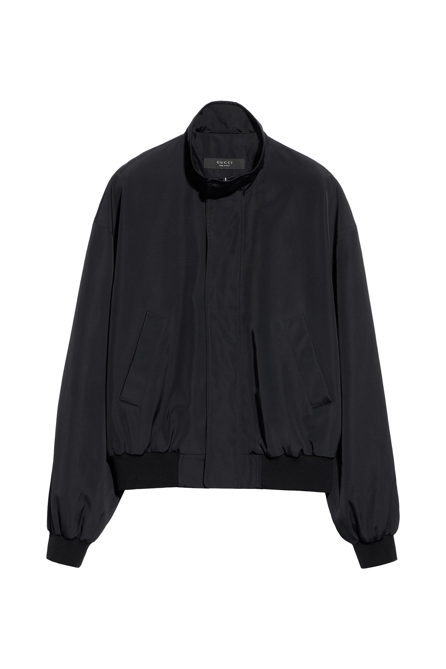  Light Cotton Acetate Faille Zip Jacket 