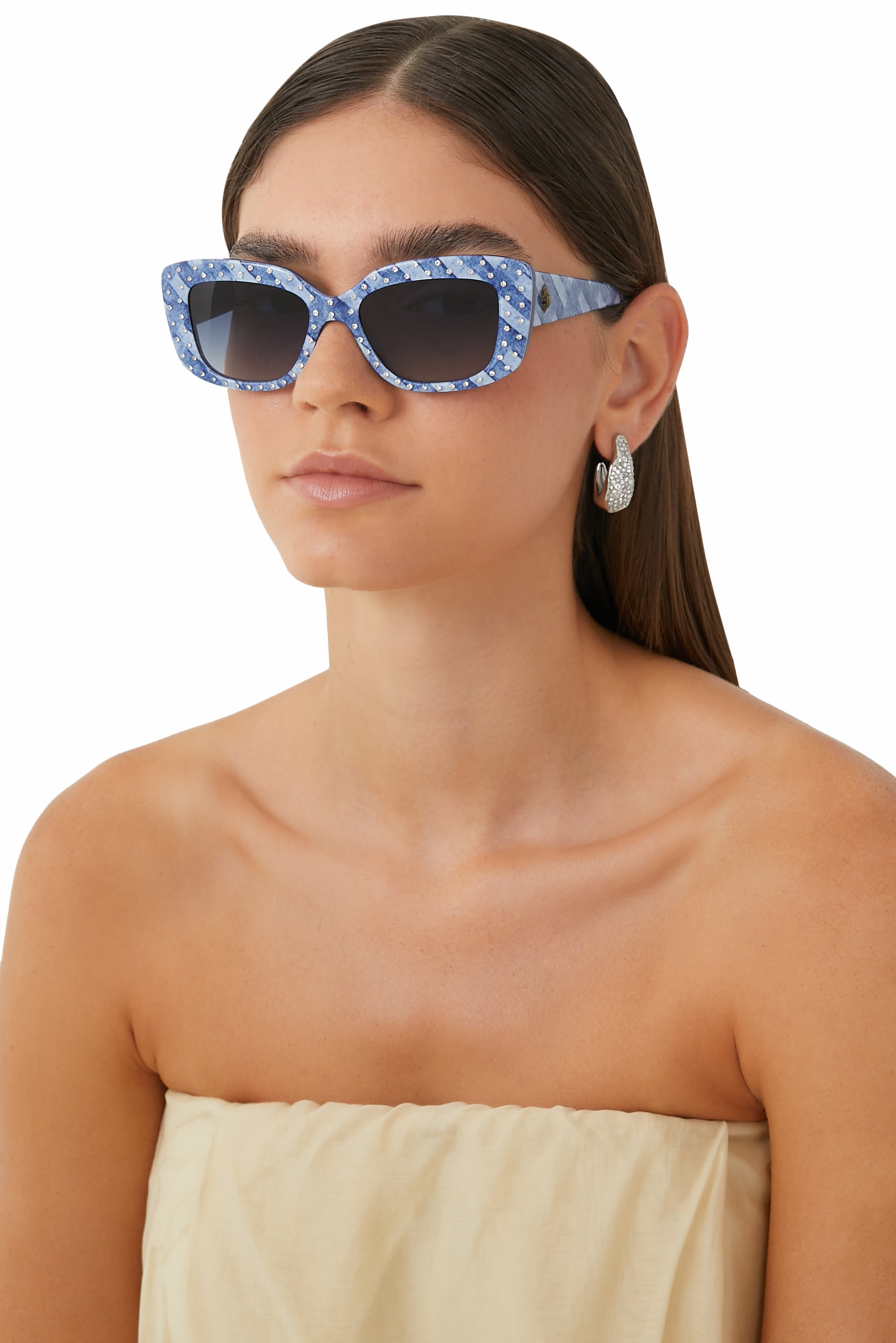 Shoreditch Gem Rectangle Sunglasses