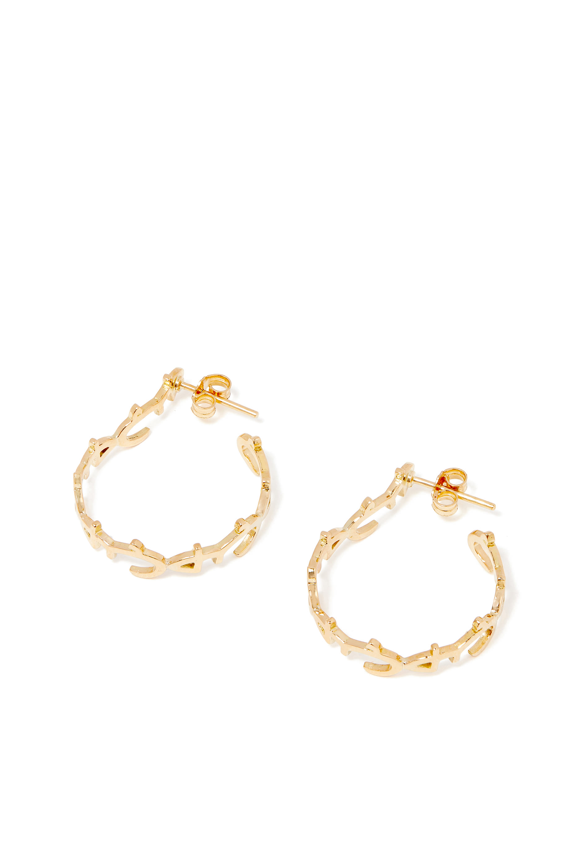 Hob/Love Earrings, 18k Yellow Gold