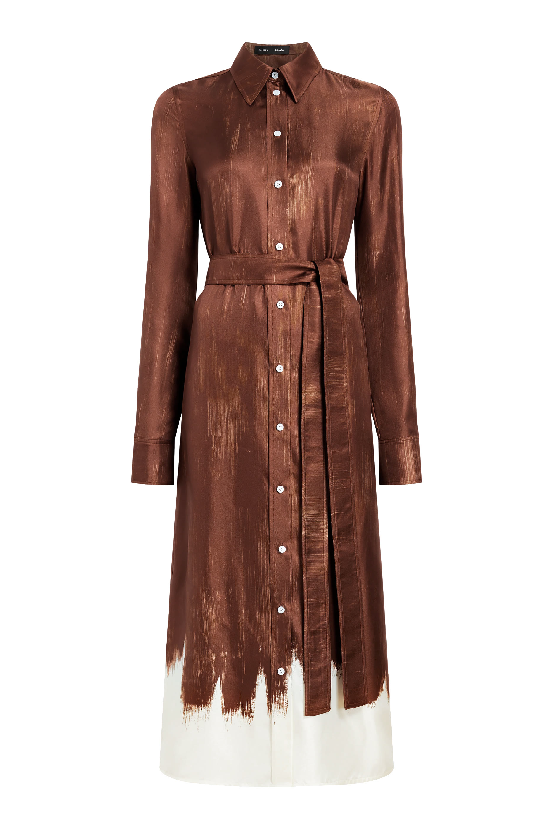 Amaya Dress in Double Printed Silk Twill