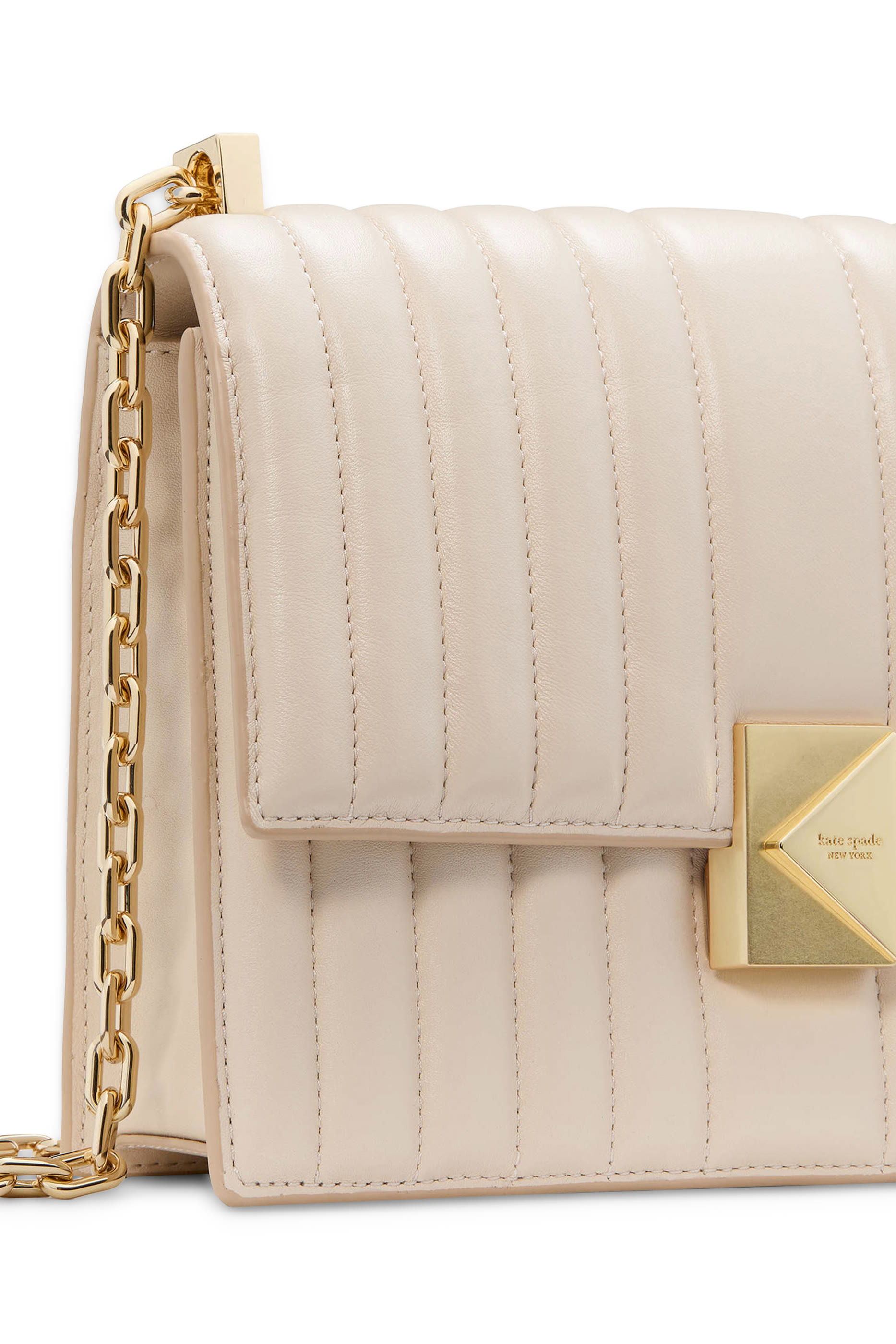 Deco Quilted Chain Shoulder Bag