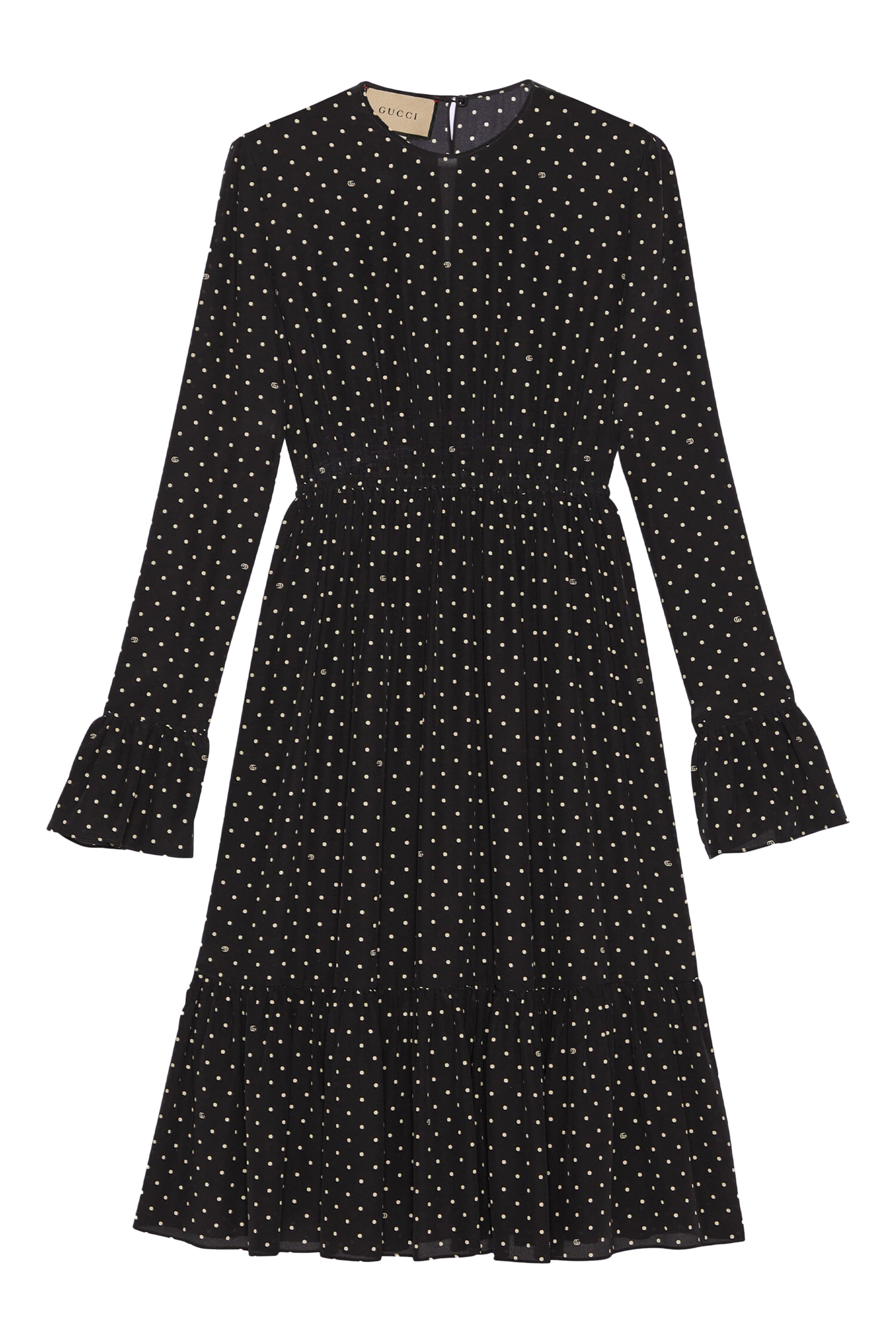 GG Polka Dot Silk Dress