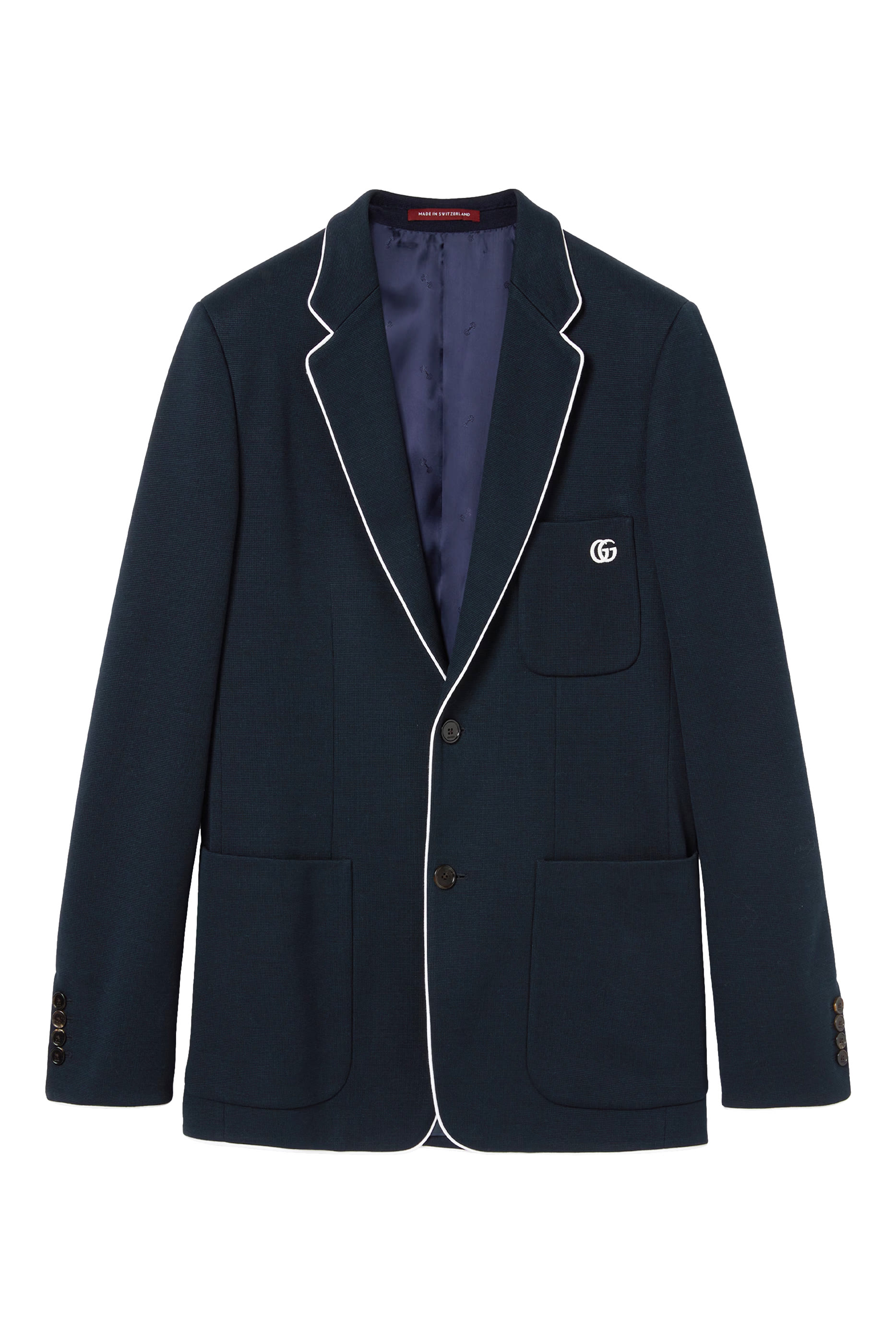 GG Embroidery Cotton Jersey Jacket