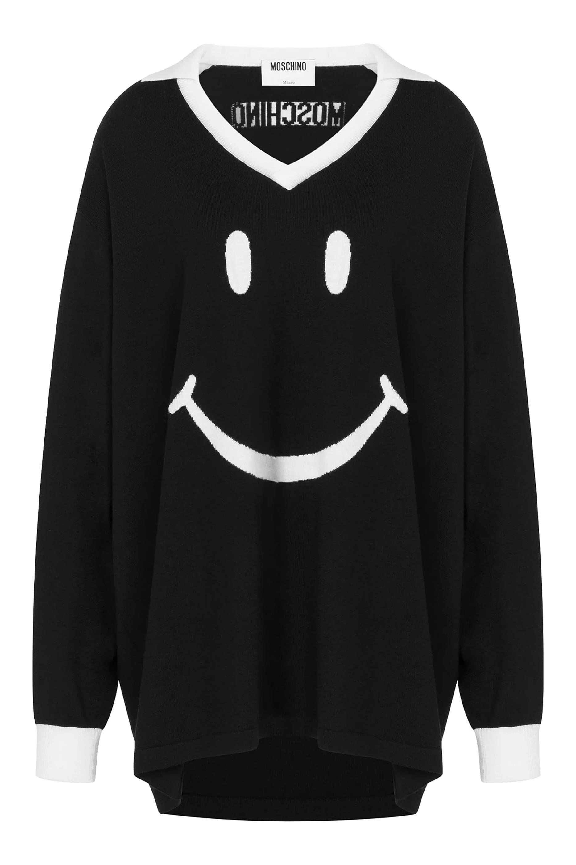 Smiley&reg; Extra-Fine Merino Wool Sweater 