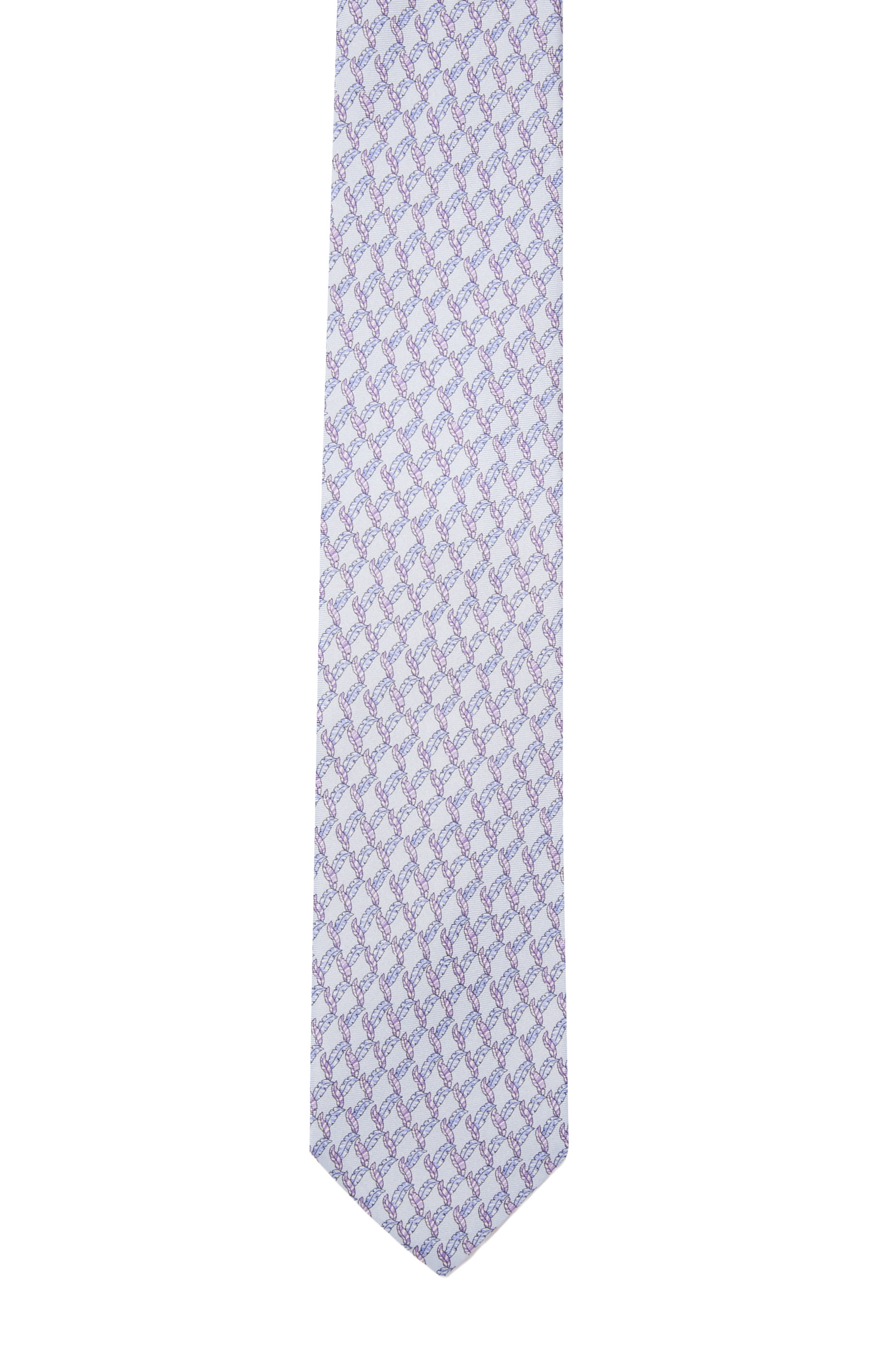 Leaf Print Silk Tie