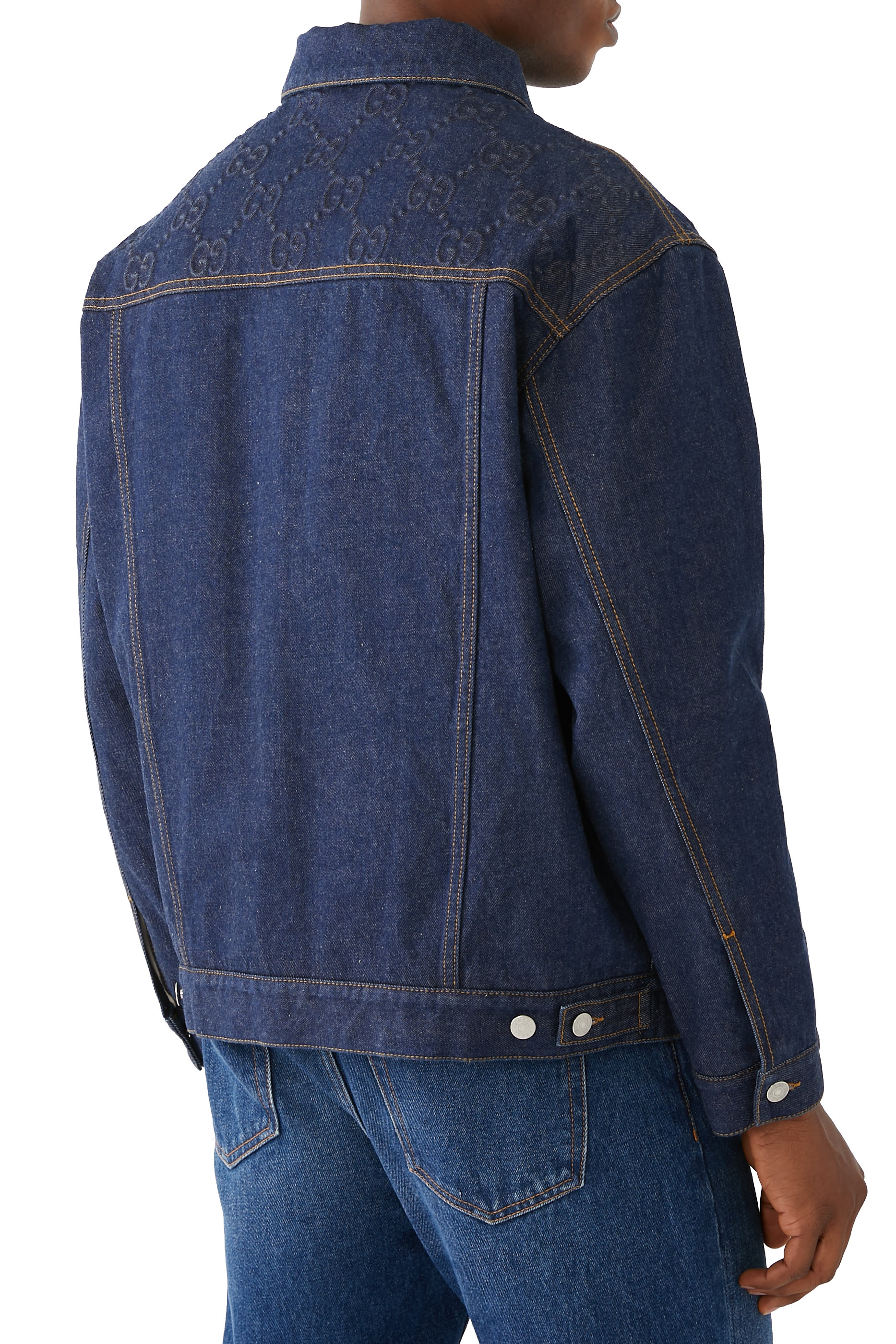 GG Embossed Denim Jacket