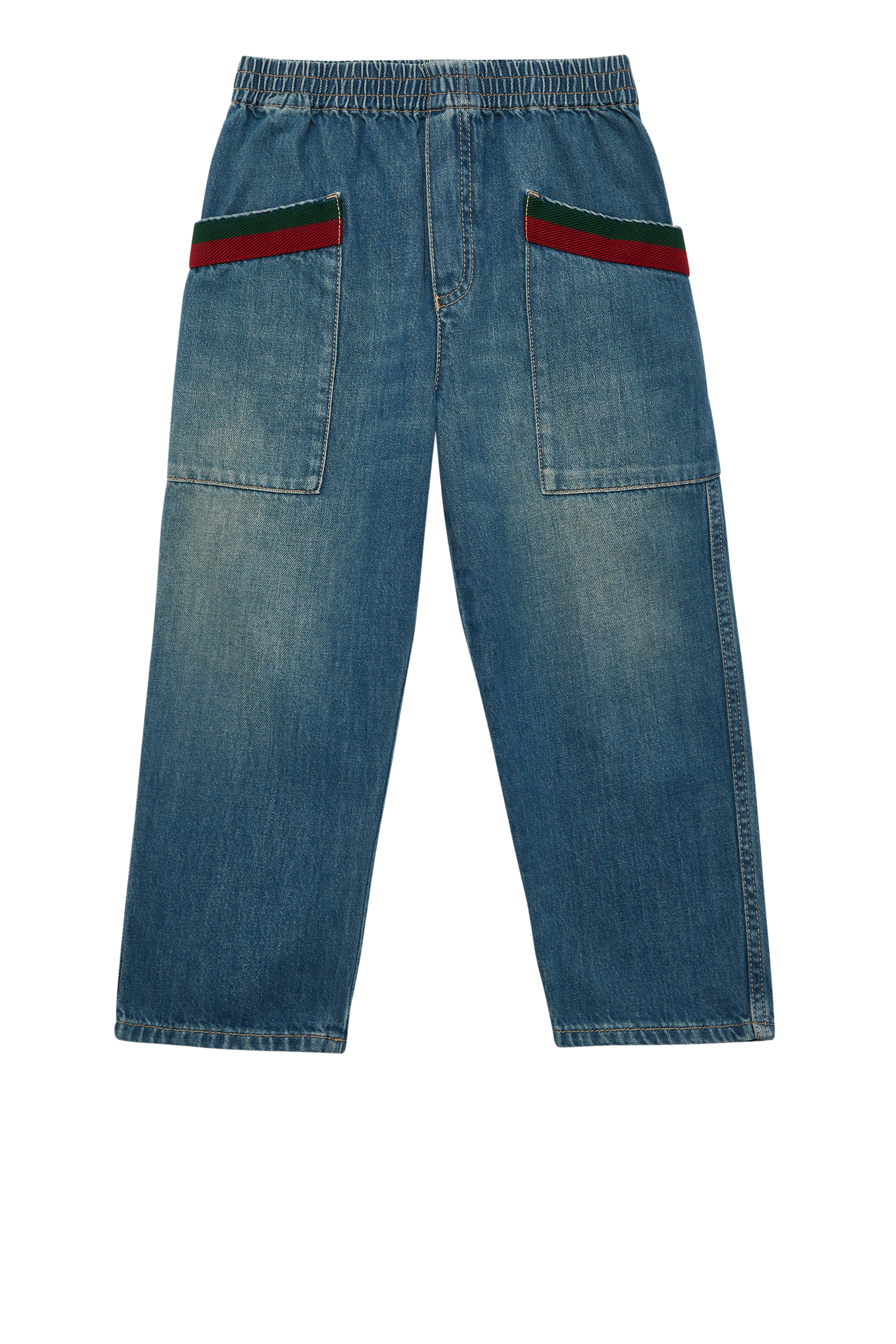 Bleached Denim Jeans