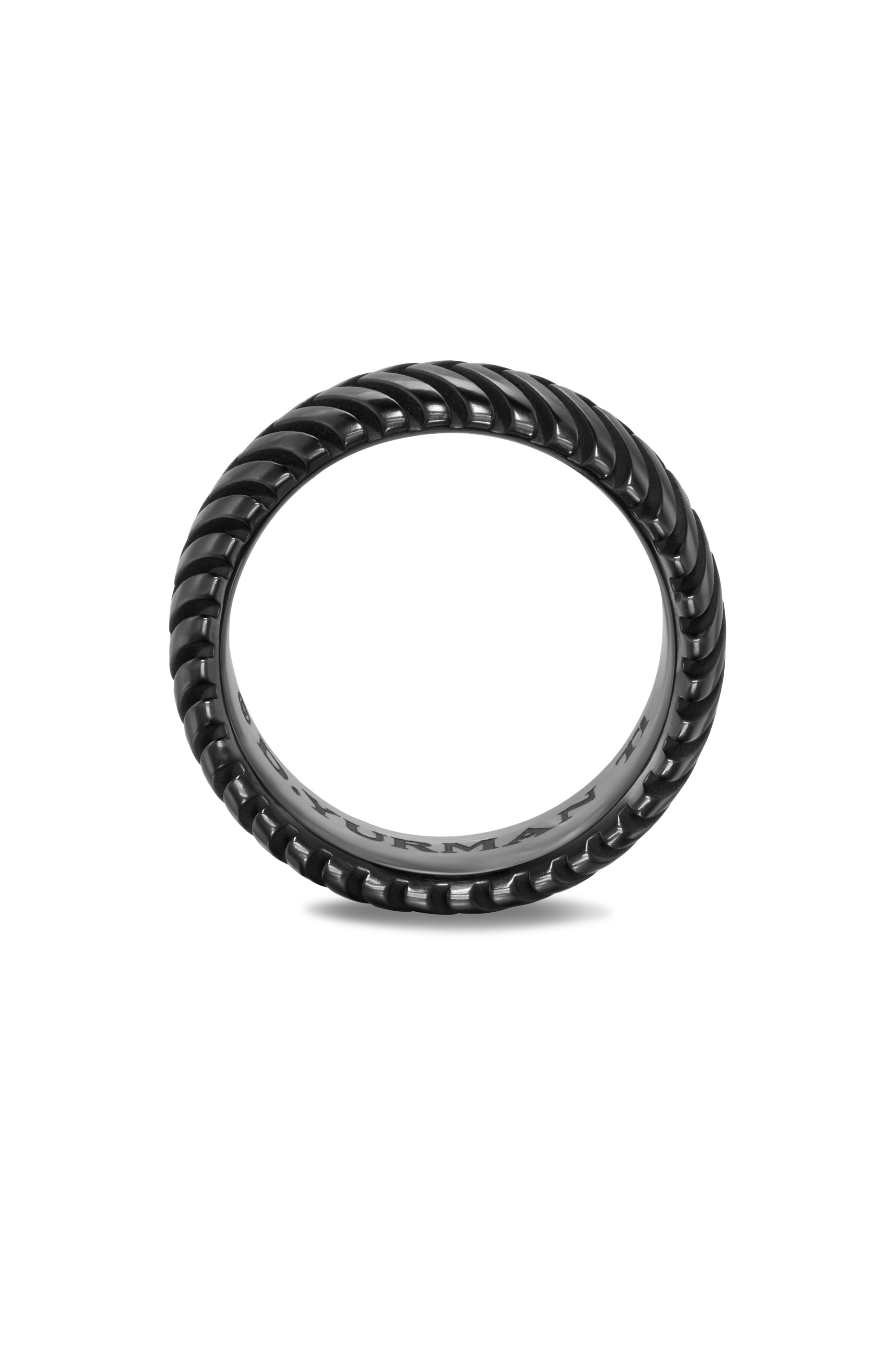 Chevron Ring, Titanium