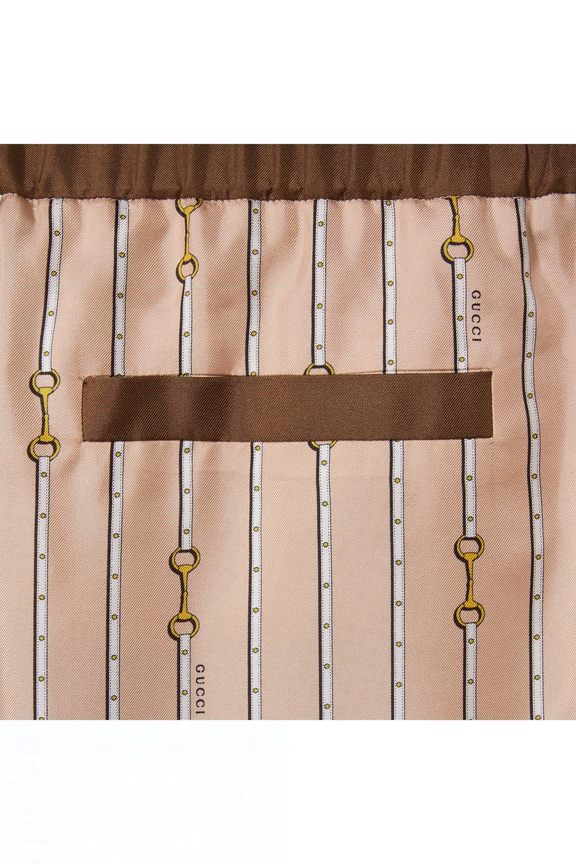 Printed Silk Twill Pants