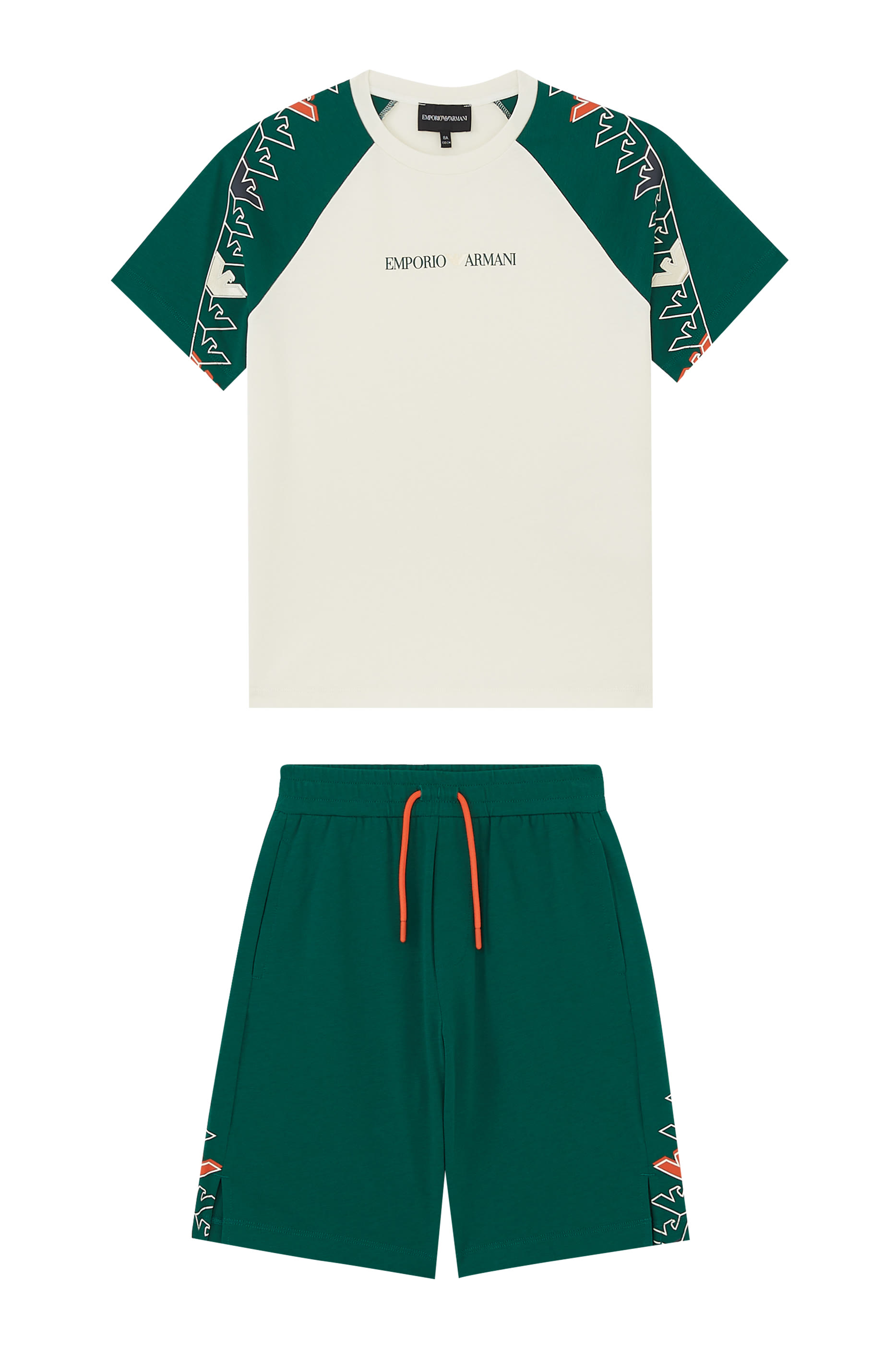 Kids Eagle Print T-Shirt & Shorts Set