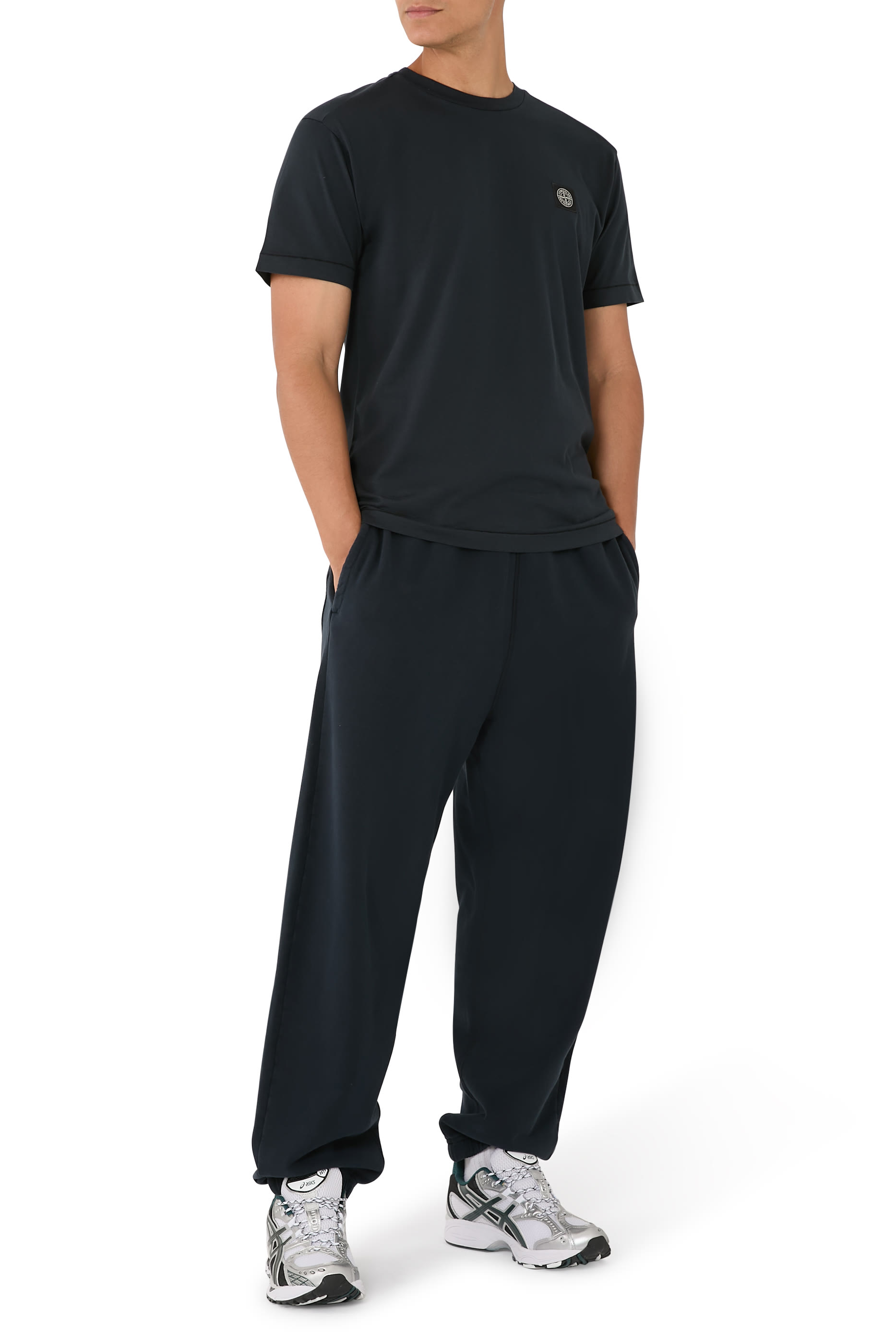 Compass Logo Patch Slim-Fit T-Shirt