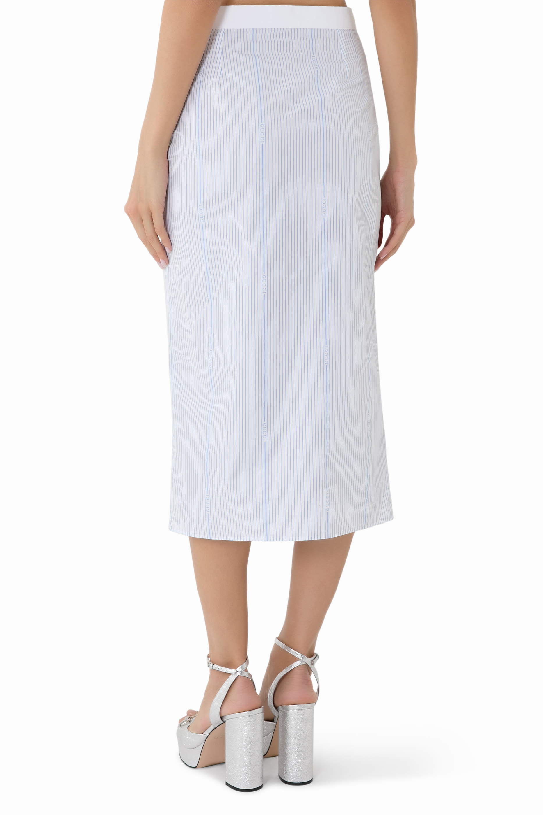 Cotton Fil Coupé Skirt