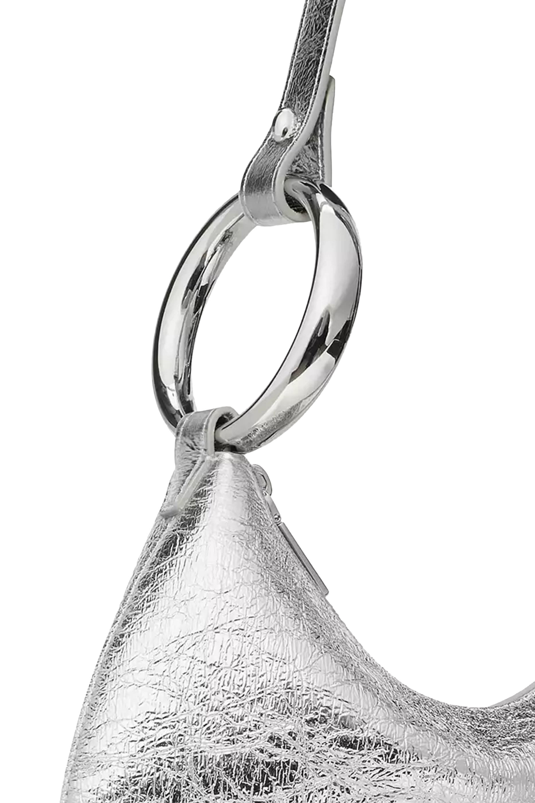 The Crinkle Metallic Bangle Bag