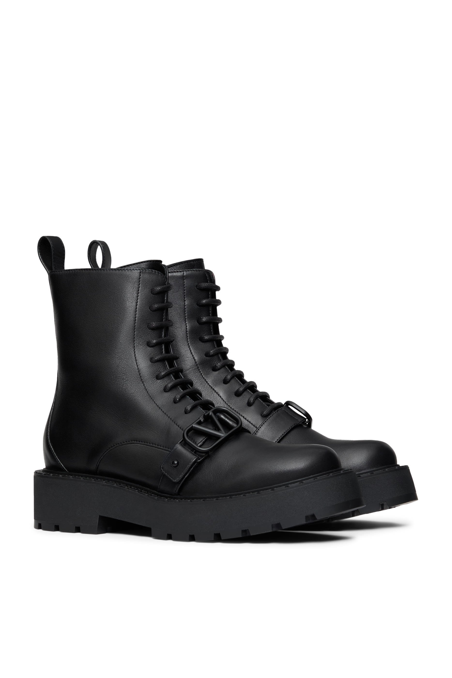 Vlogo Signature Calfskin 45 Combat Boots