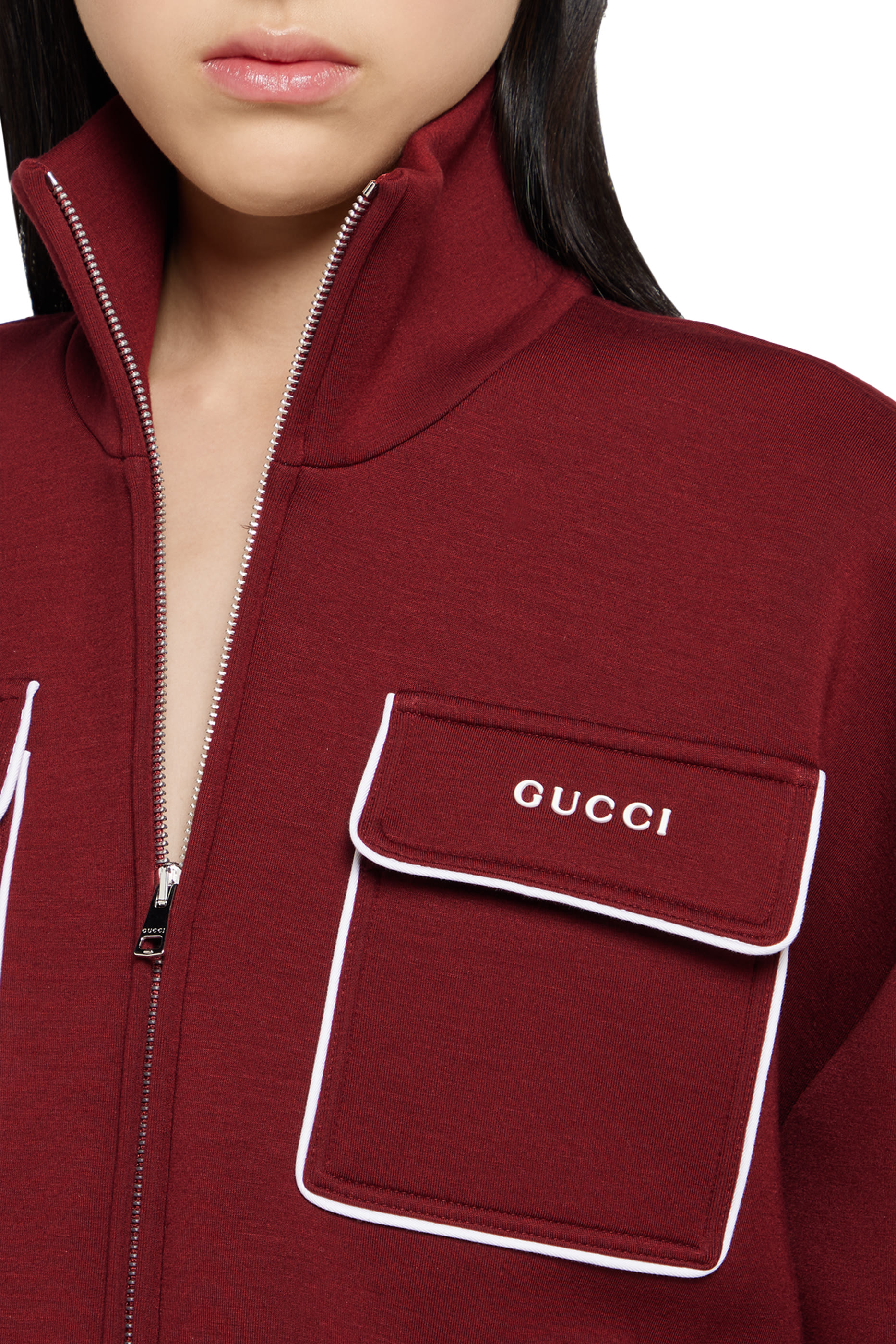 Logo Jersey Zip Sweatshirt