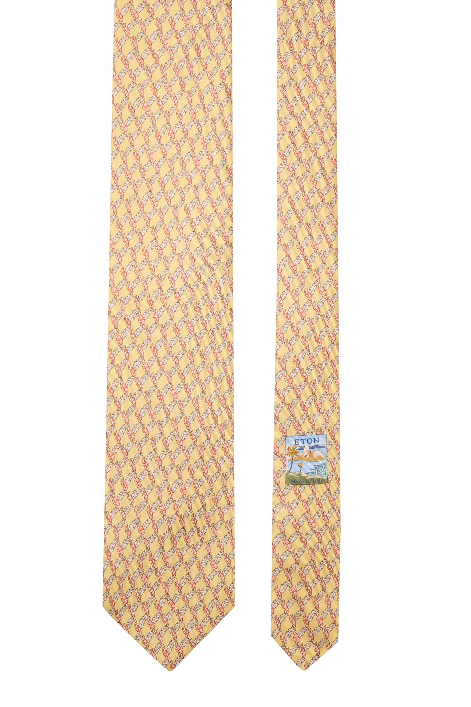 Leaf Print Silk Tie