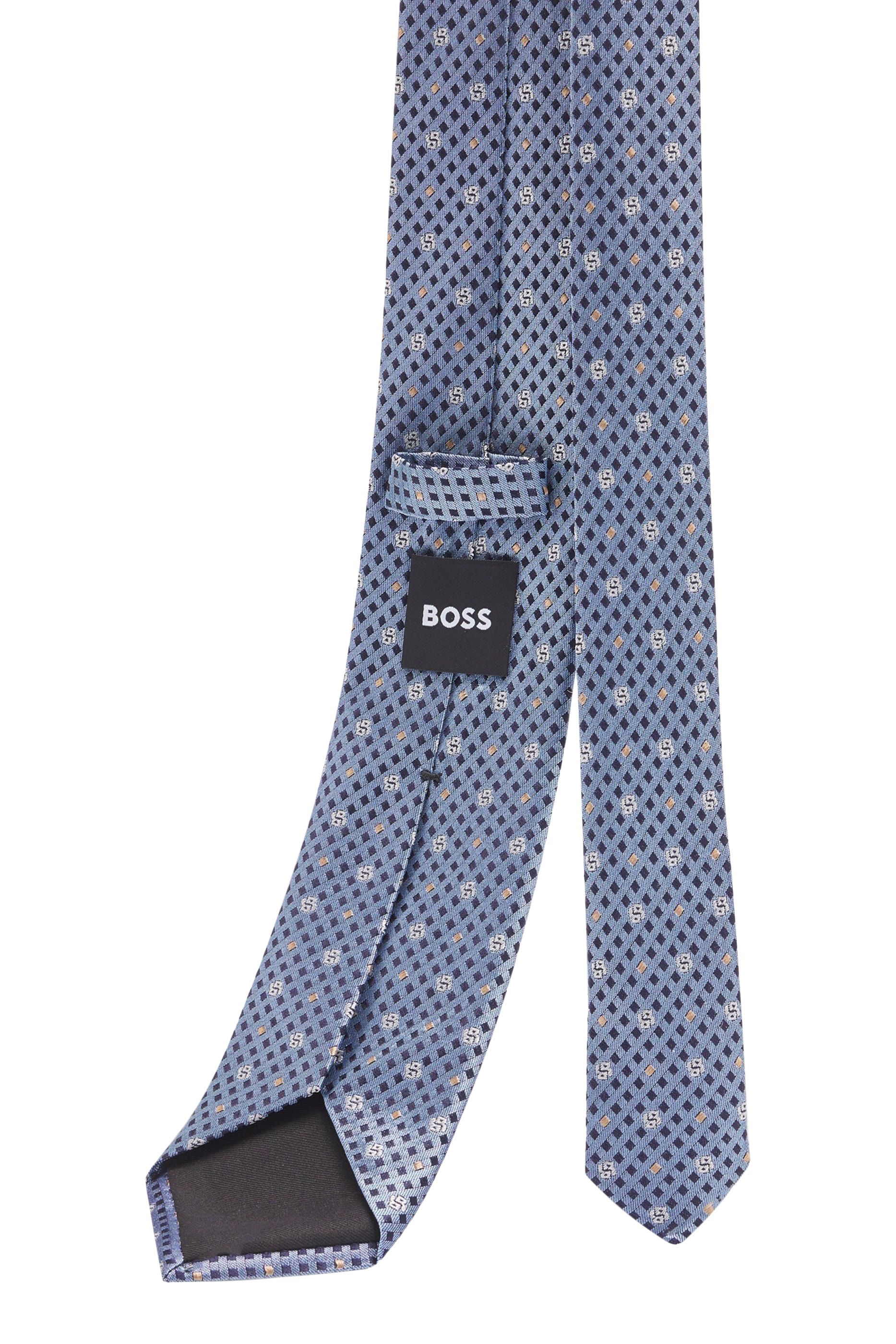 Jacquard Double B Monograms Silk Tie
