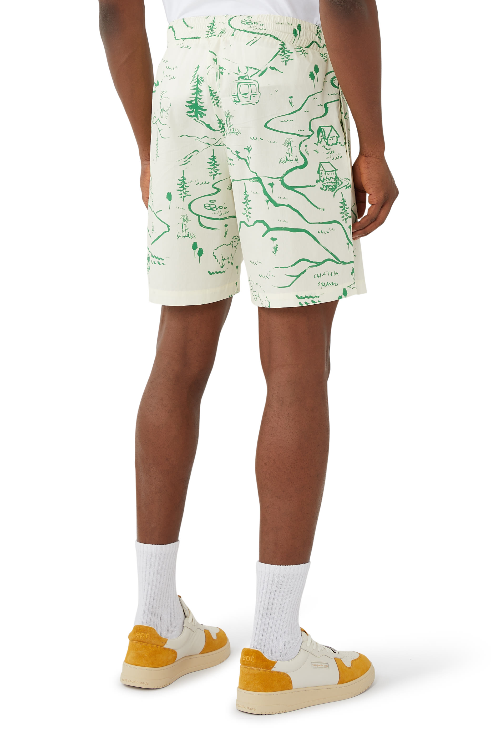 Mountain Map Shorts